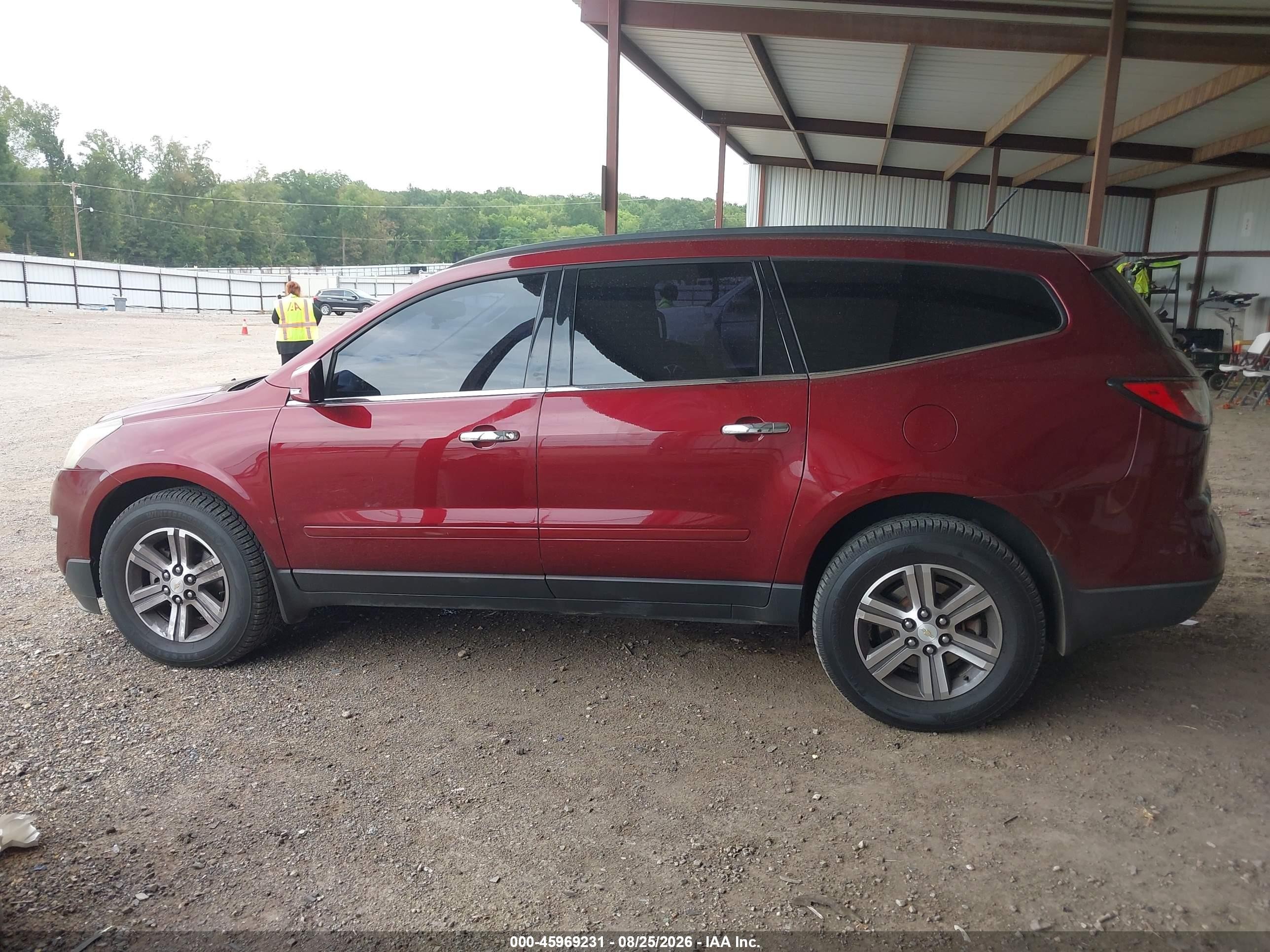 2015 Chevrolet Traverse Lt Red vin: 1GNKVGKD9FJ160620