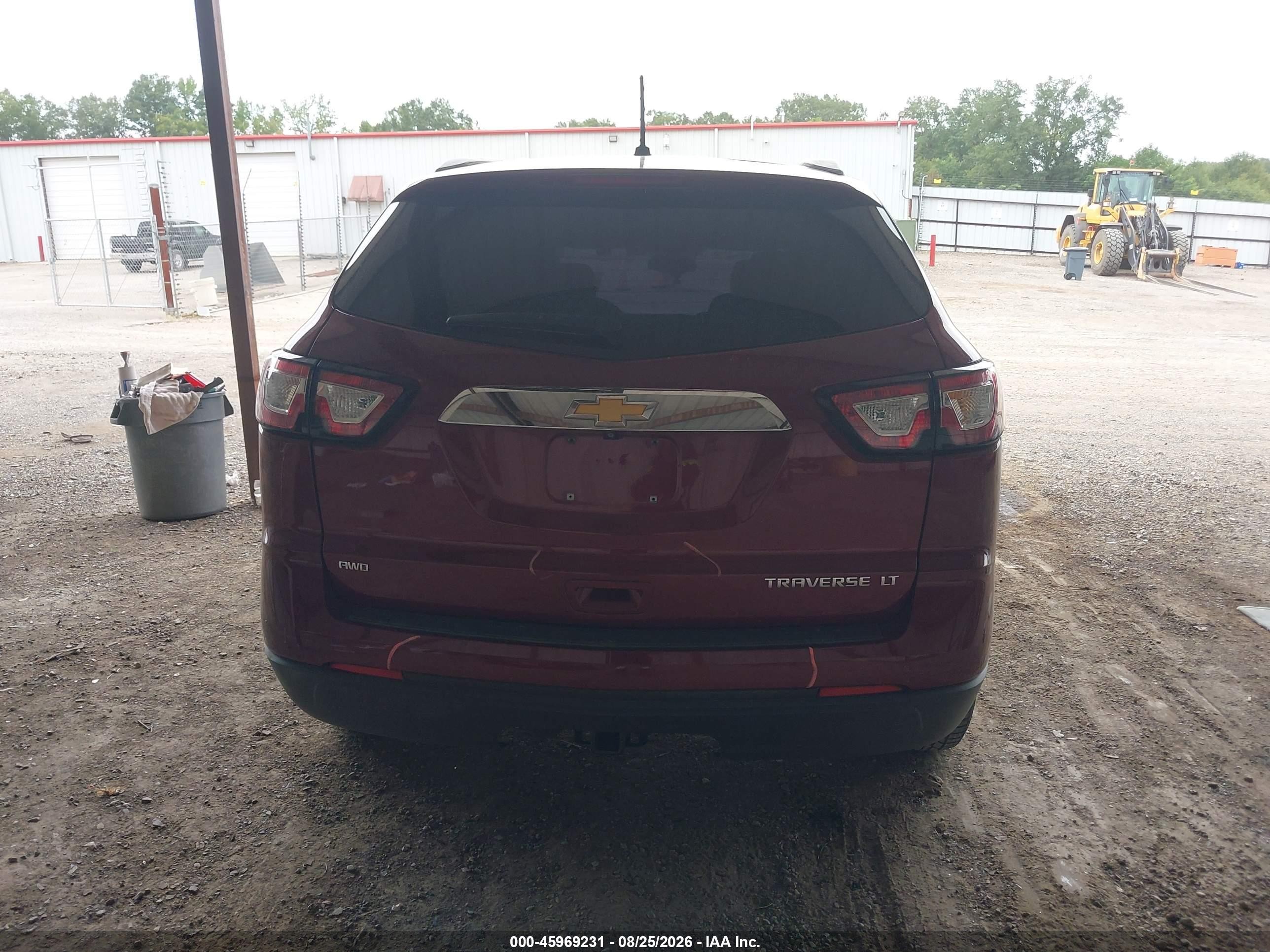 2015 Chevrolet Traverse Lt Red vin: 1GNKVGKD9FJ160620