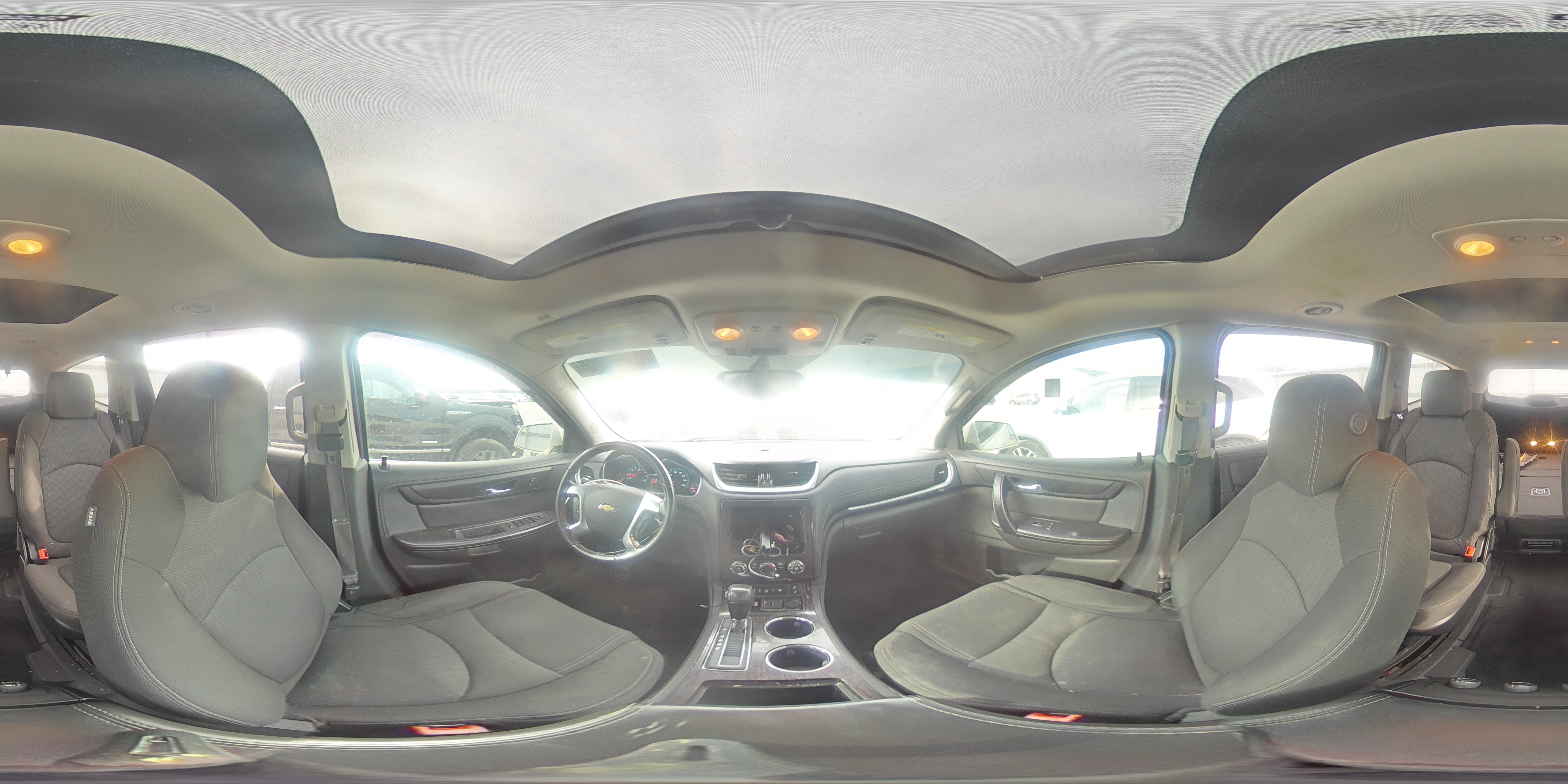 2015 Chevrolet Traverse Lt White vin: 1GNKVGKD9FJ177353