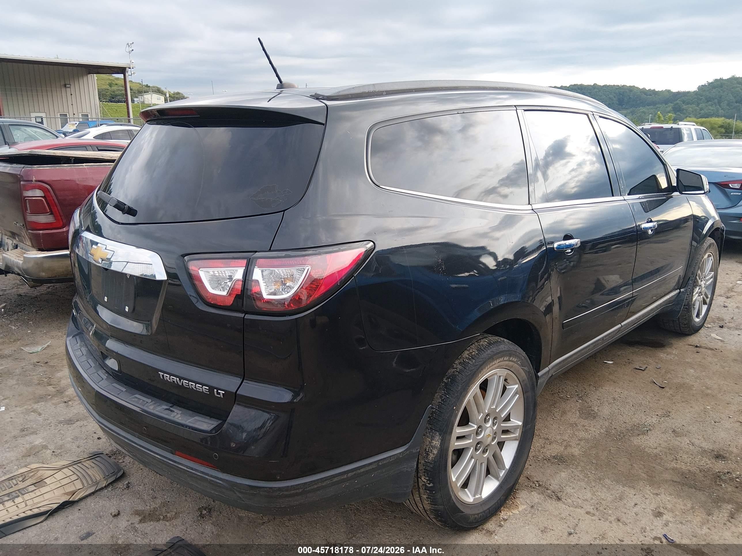 2015 Chevrolet Traverse Lt Black vin: 1GNKVGKD9FJ265173