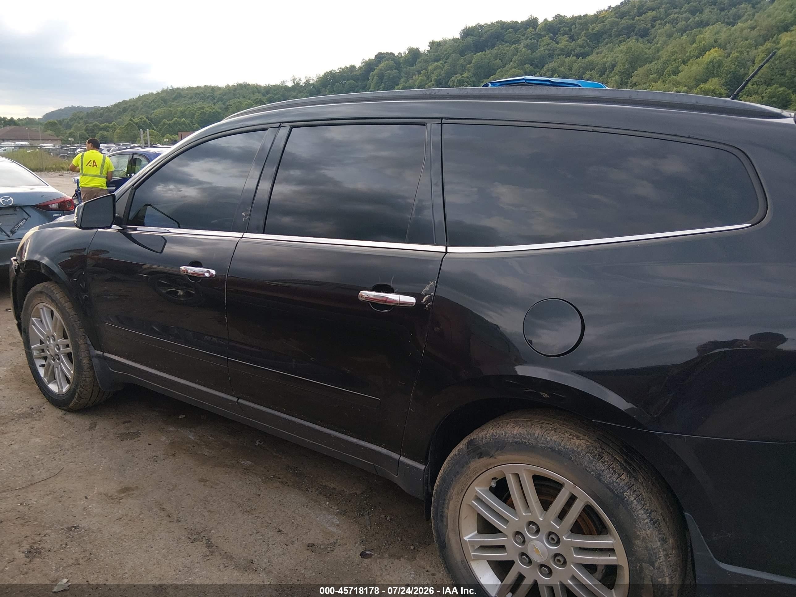 2015 Chevrolet Traverse Lt Black vin: 1GNKVGKD9FJ265173