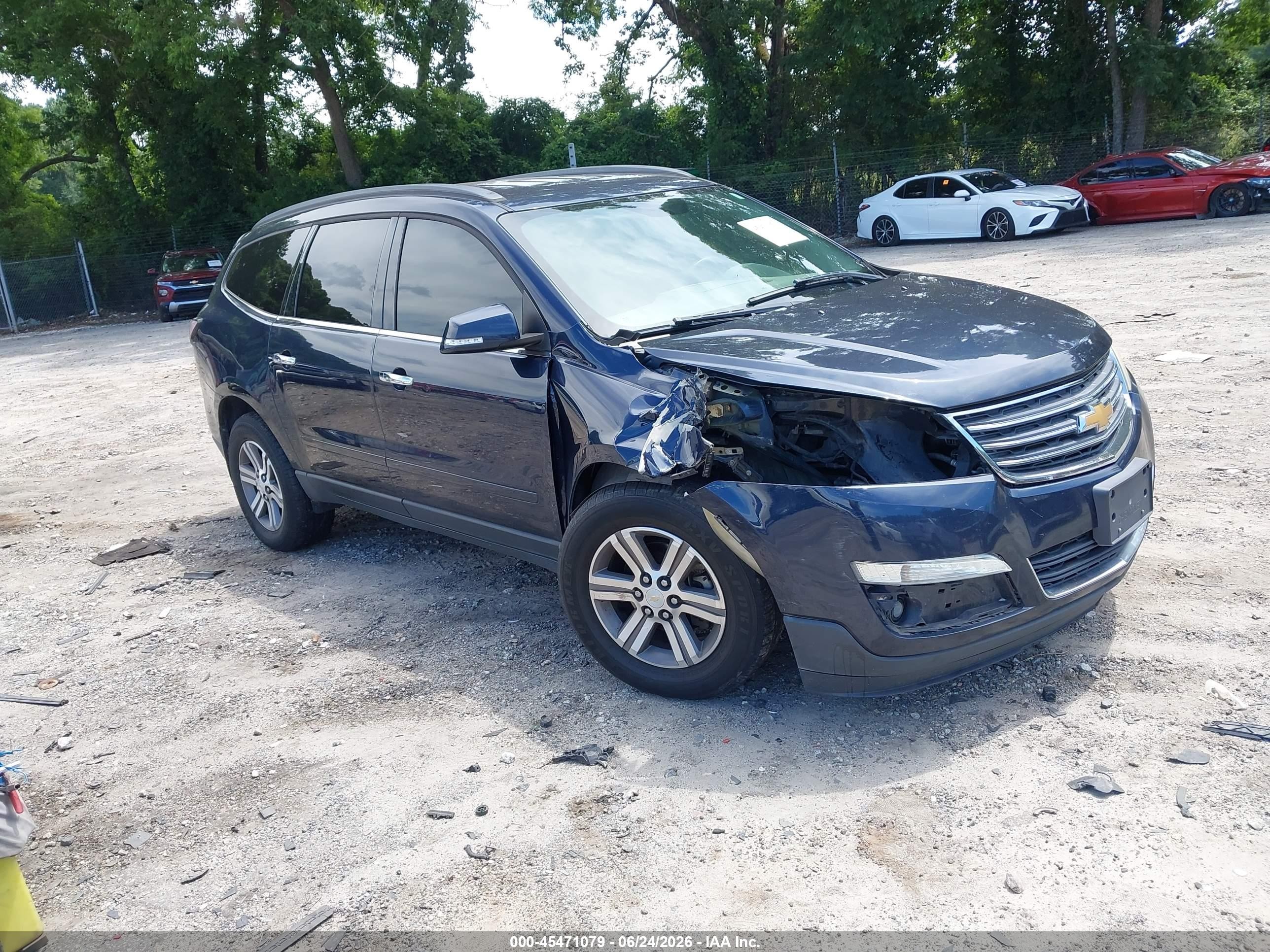 2015 Chevrolet Traverse Lt Dark Blue vin: 1GNKVGKD9FJ301007