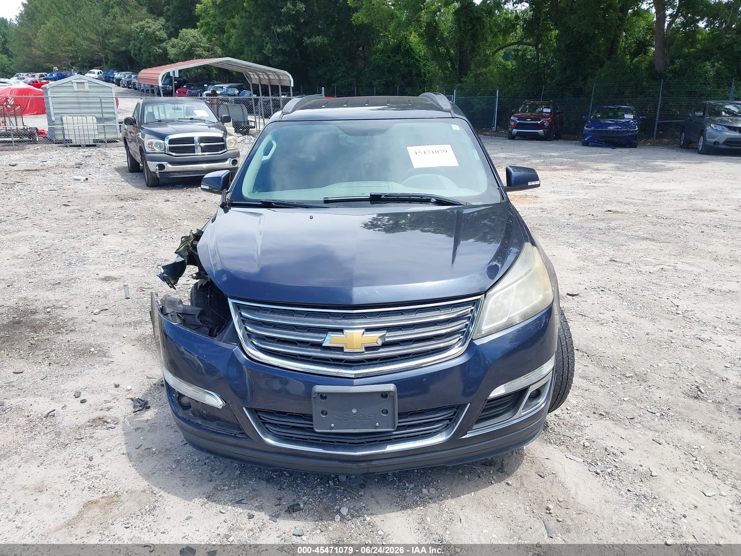 2015 Chevrolet Traverse Lt Dark Blue vin: 1GNKVGKD9FJ301007