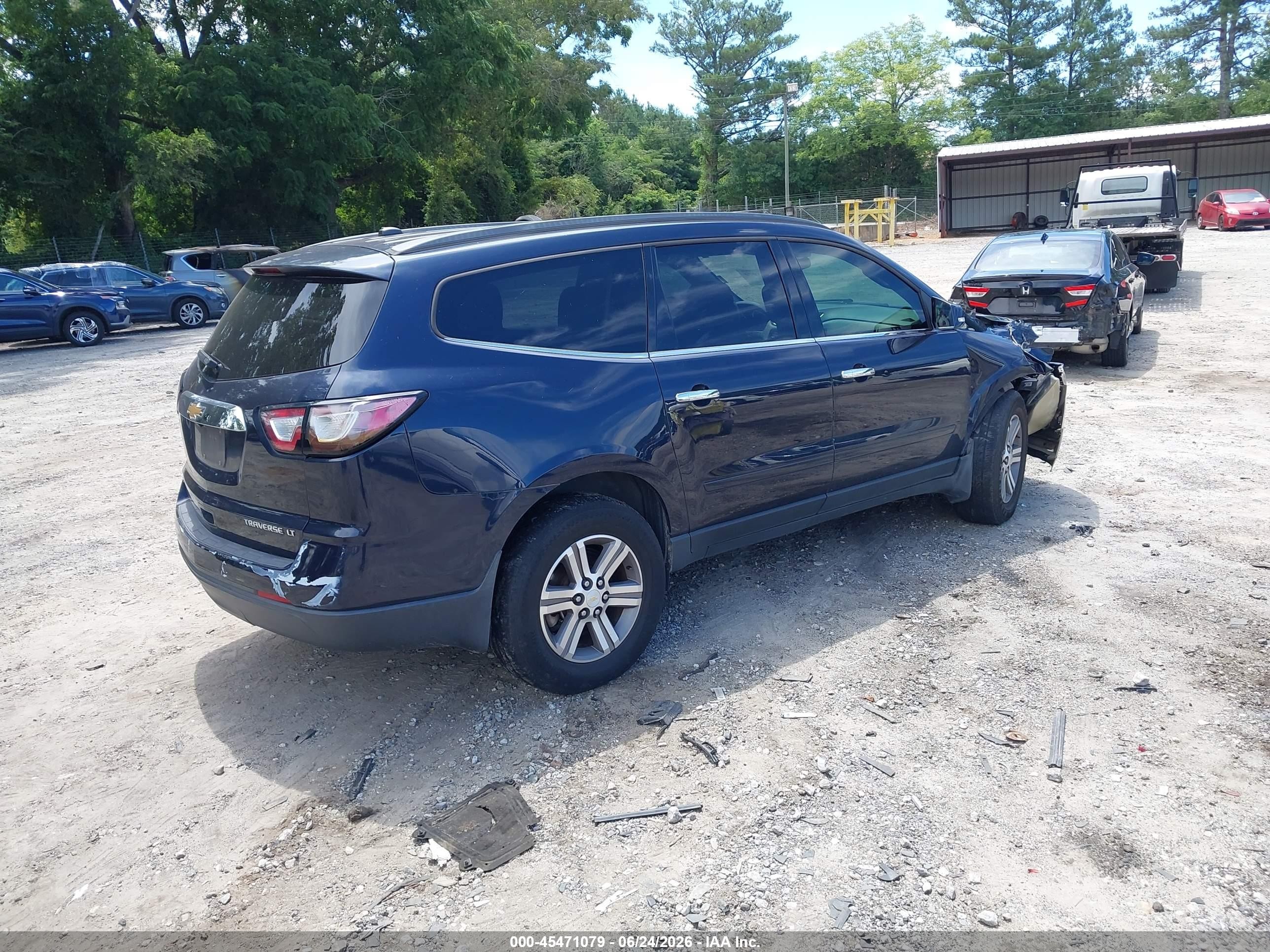 2015 Chevrolet Traverse Lt Dark Blue vin: 1GNKVGKD9FJ301007
