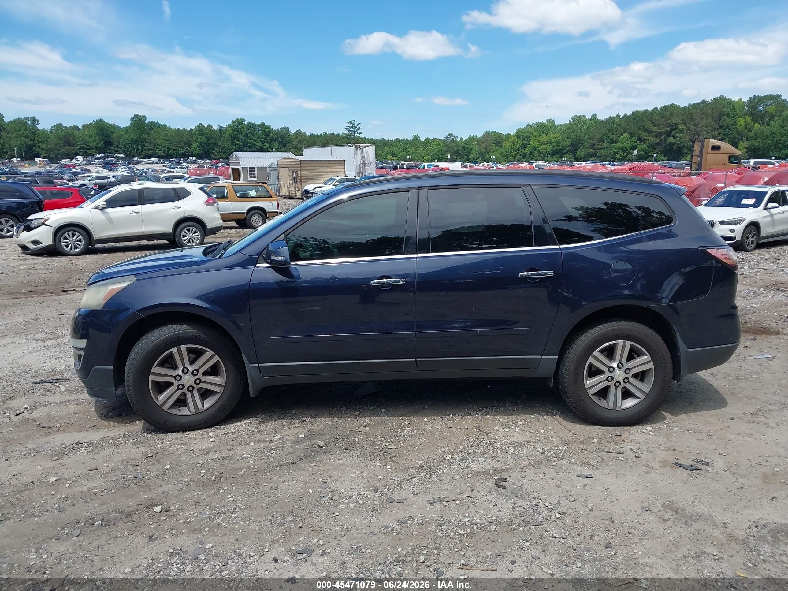 2015 Chevrolet Traverse Lt Dark Blue vin: 1GNKVGKD9FJ301007