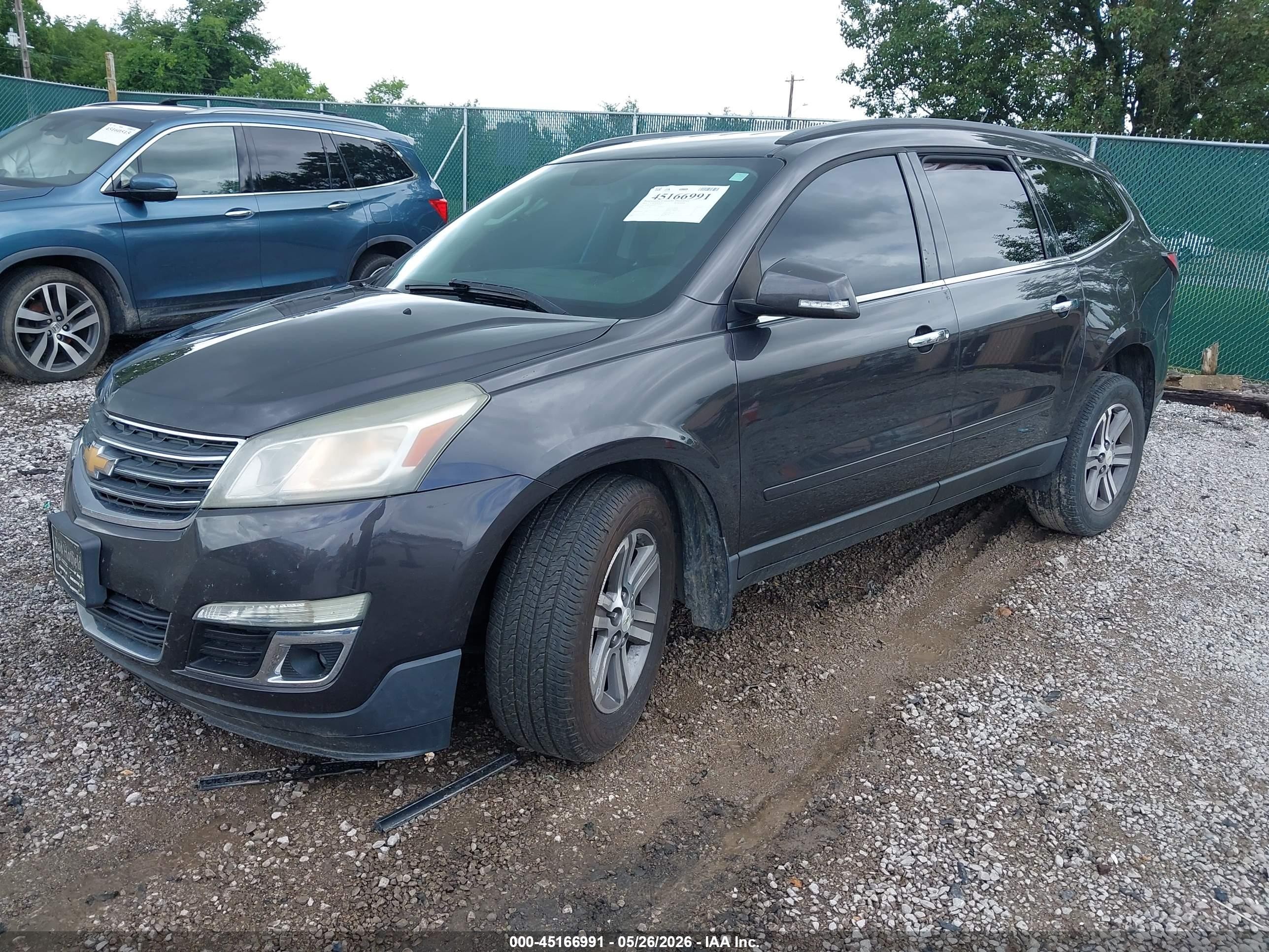 2015 Chevrolet Traverse 1lt Gray vin: 1GNKVGKD9FJ324559
