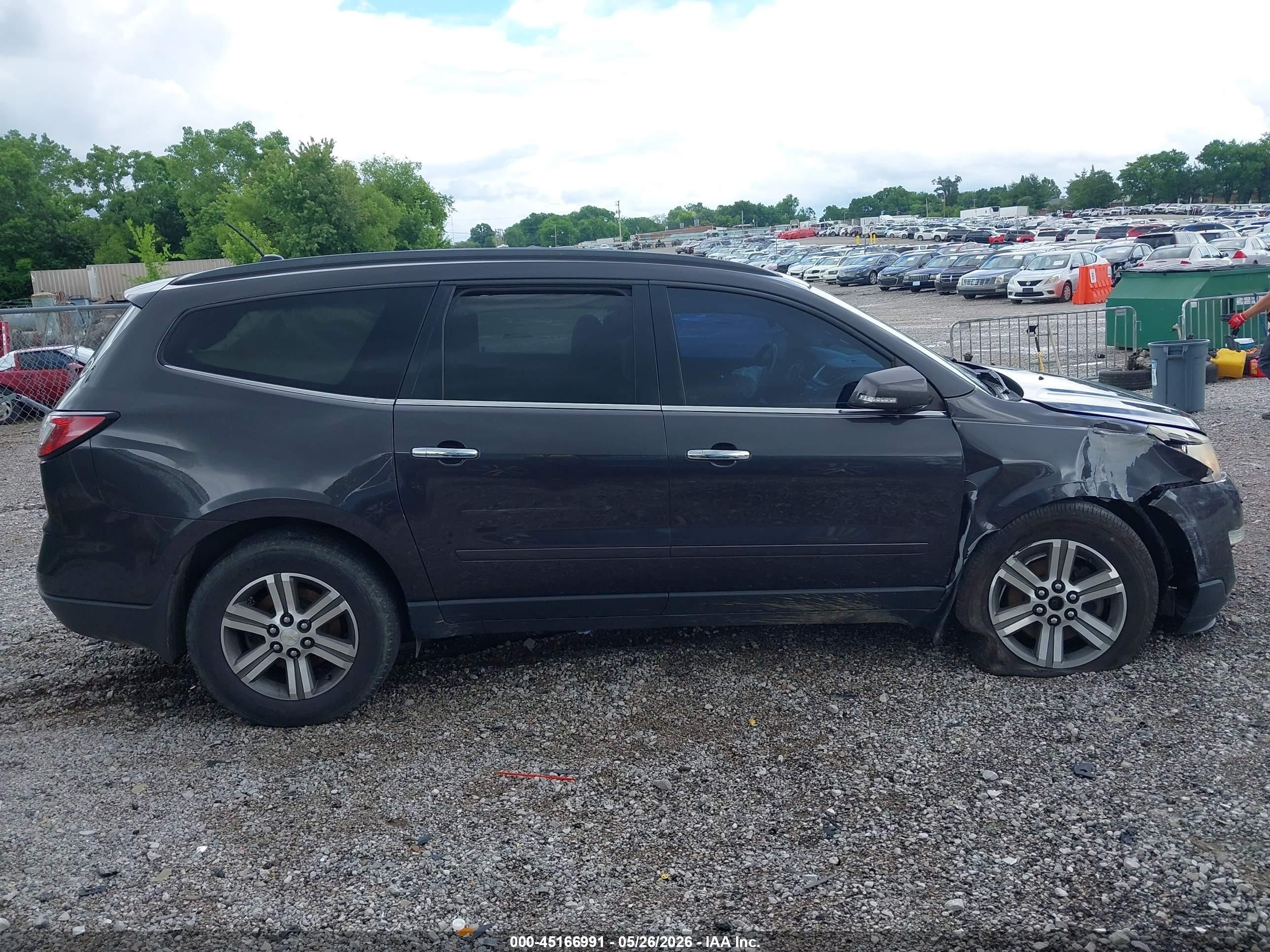 2015 Chevrolet Traverse 1lt Gray vin: 1GNKVGKD9FJ324559