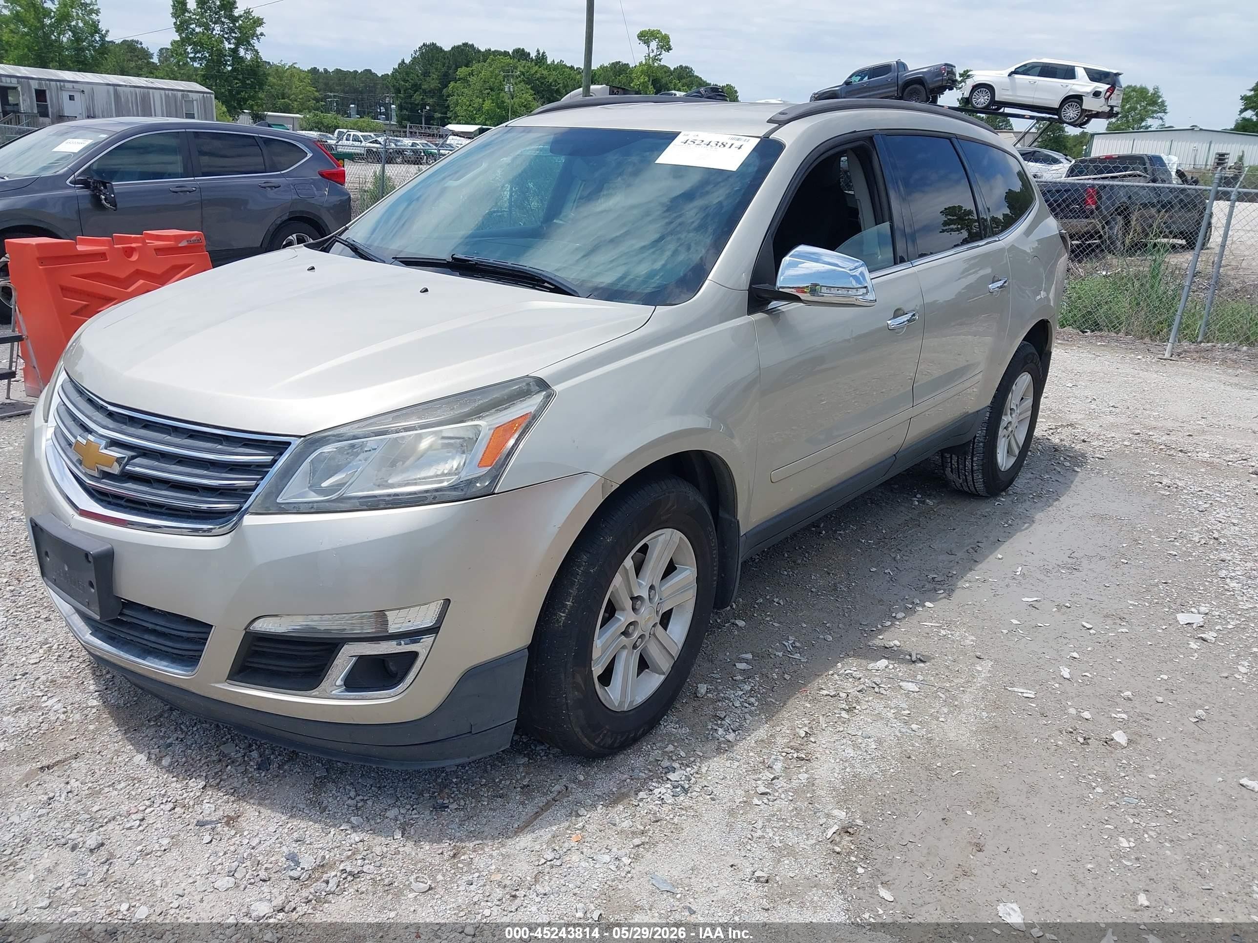 2013 Chevrolet Traverse 1lt Champagne vin: 1GNKVGKDXDJ251456