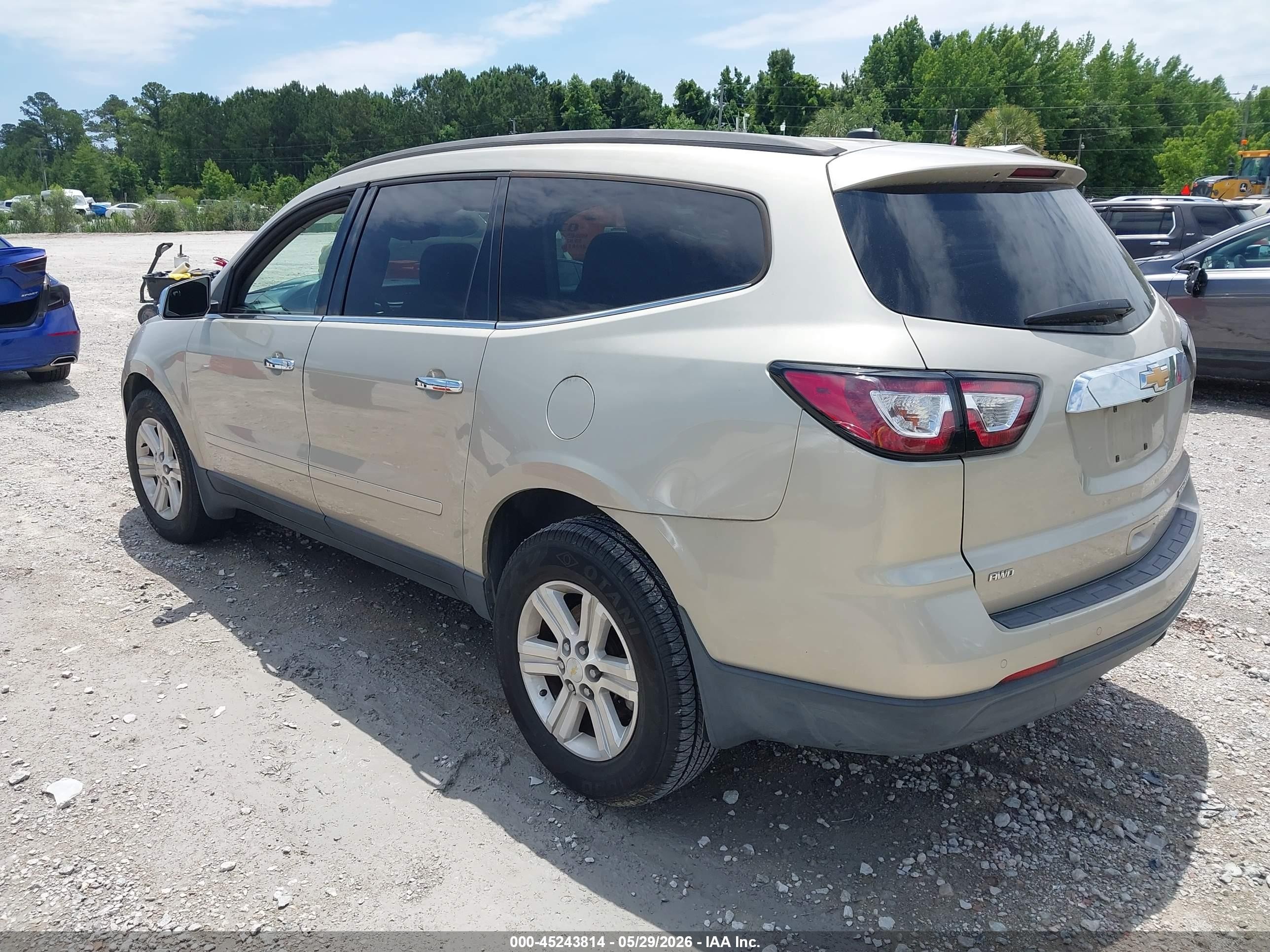 2013 Chevrolet Traverse 1lt Champagne vin: 1GNKVGKDXDJ251456
