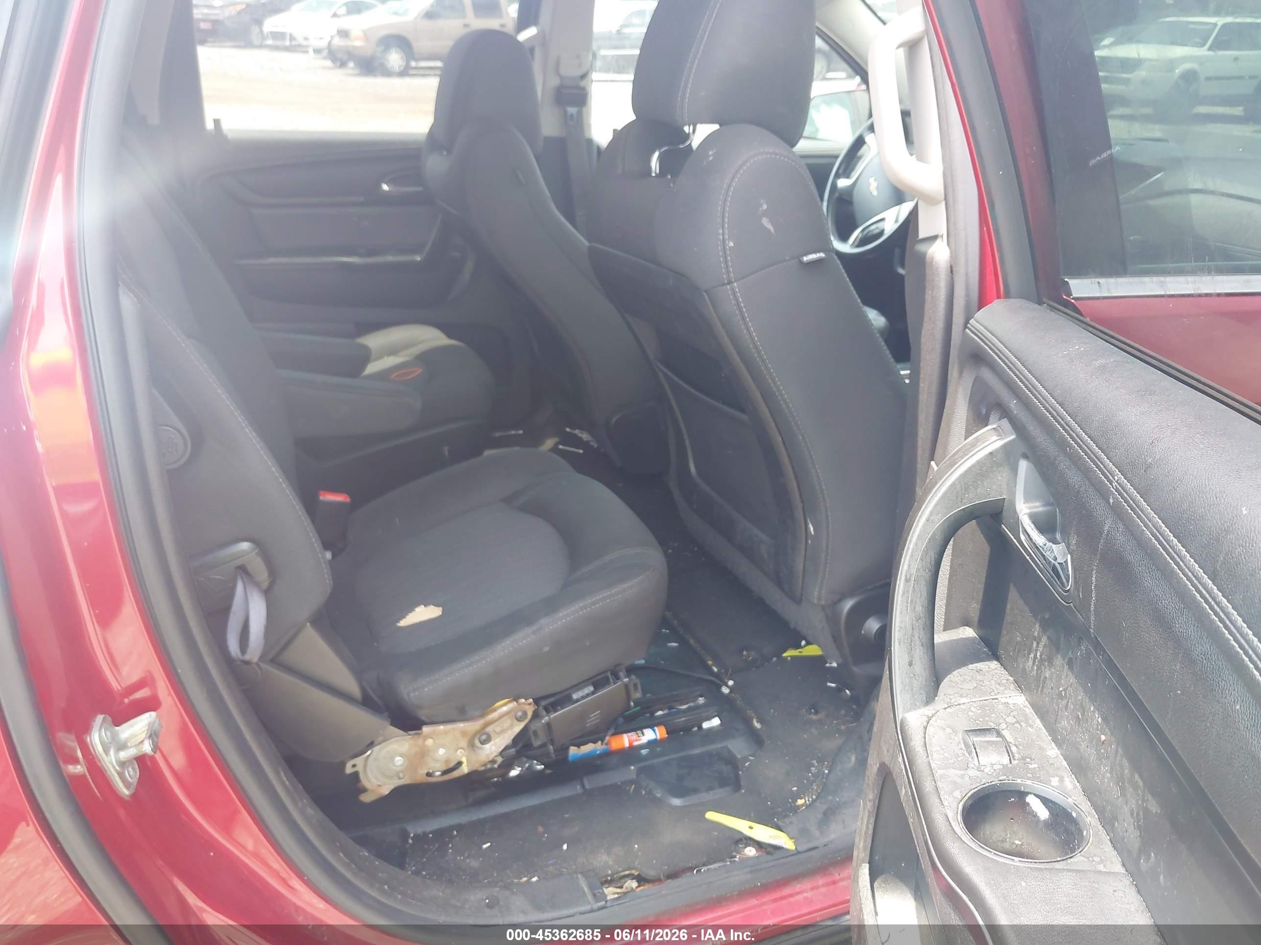2014 Chevrolet Traverse Lt Red vin: 1GNKVGKDXEJ262779