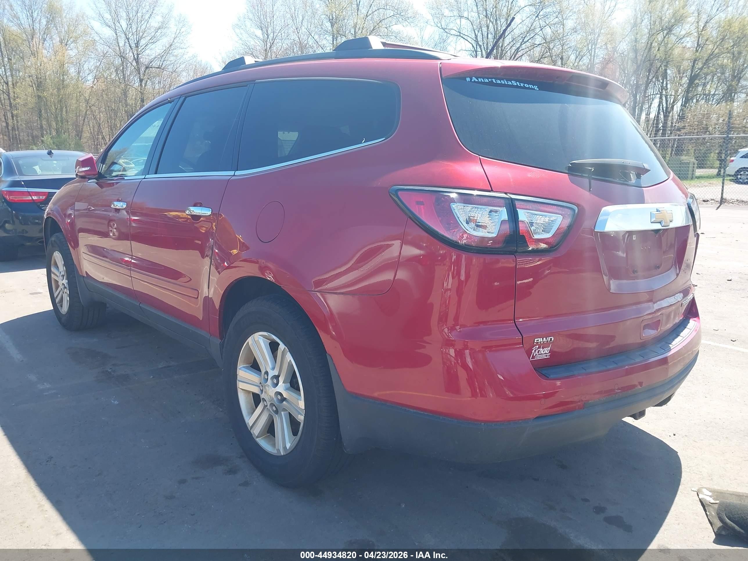 2014 Chevrolet Traverse 1lt Red vin: 1GNKVGKDXEJ333687
