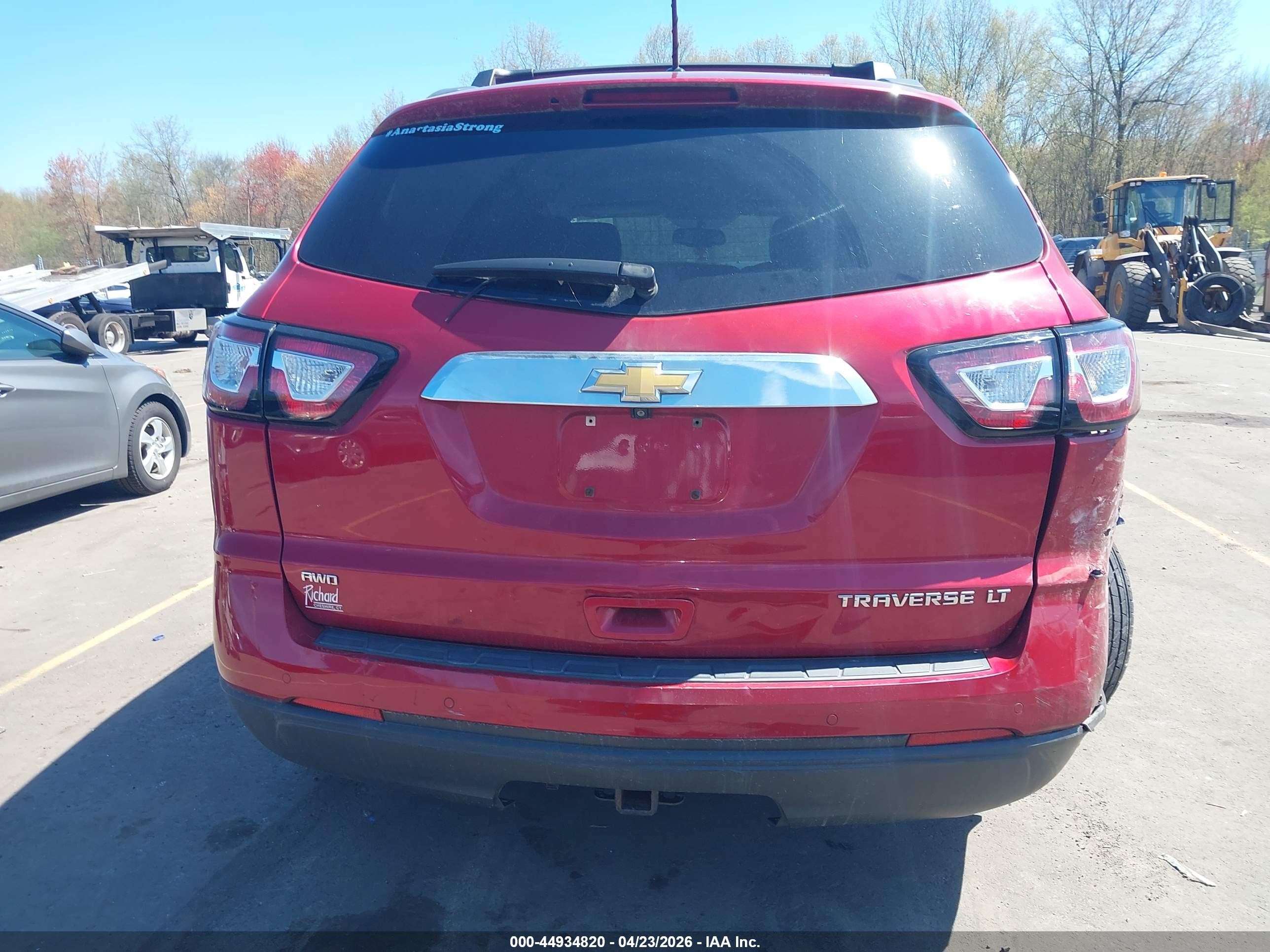 2014 Chevrolet Traverse 1lt Red vin: 1GNKVGKDXEJ333687