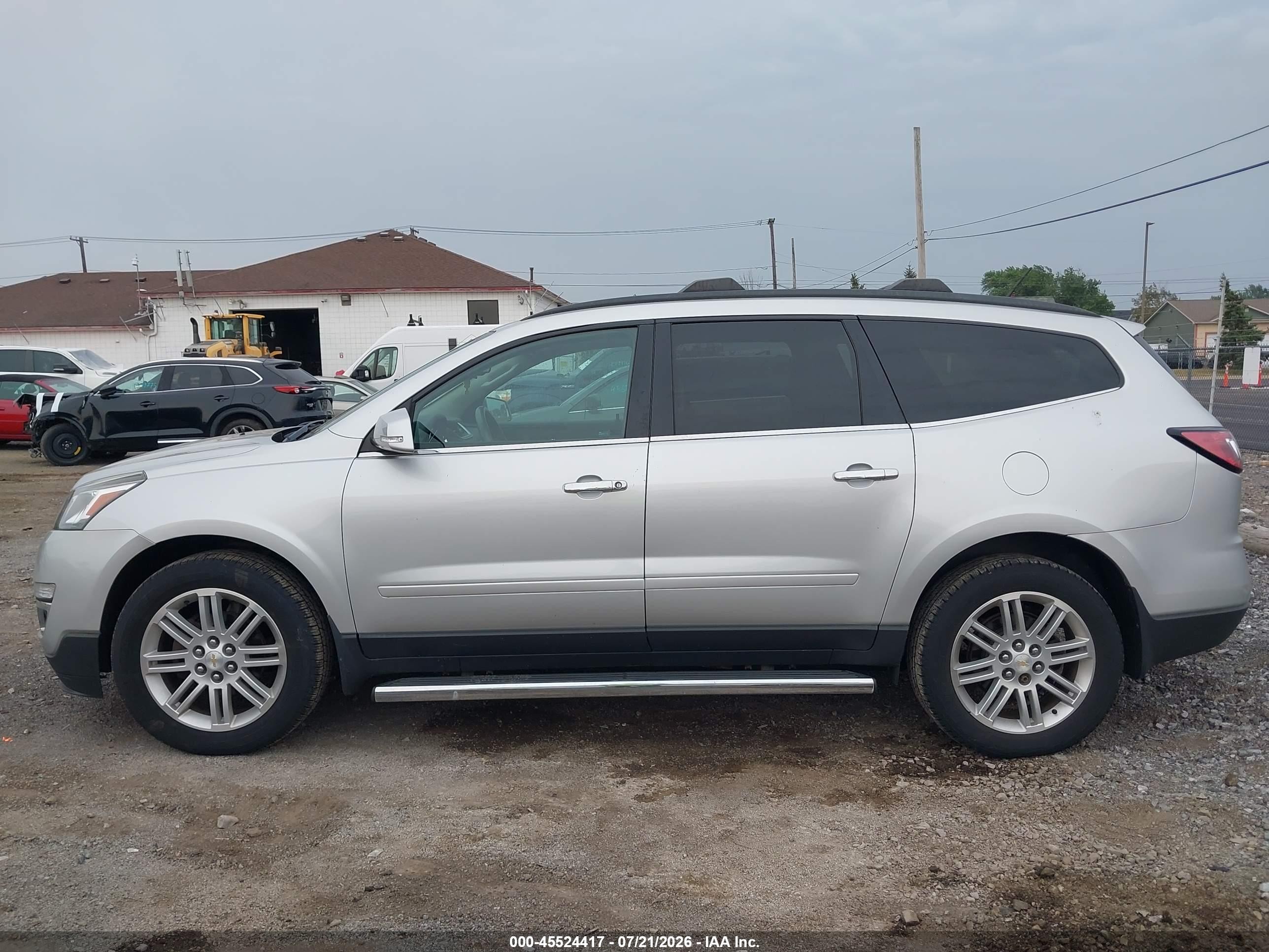 2015 Chevrolet Traverse Lt Silver vin: 1GNKVGKDXFJ385192