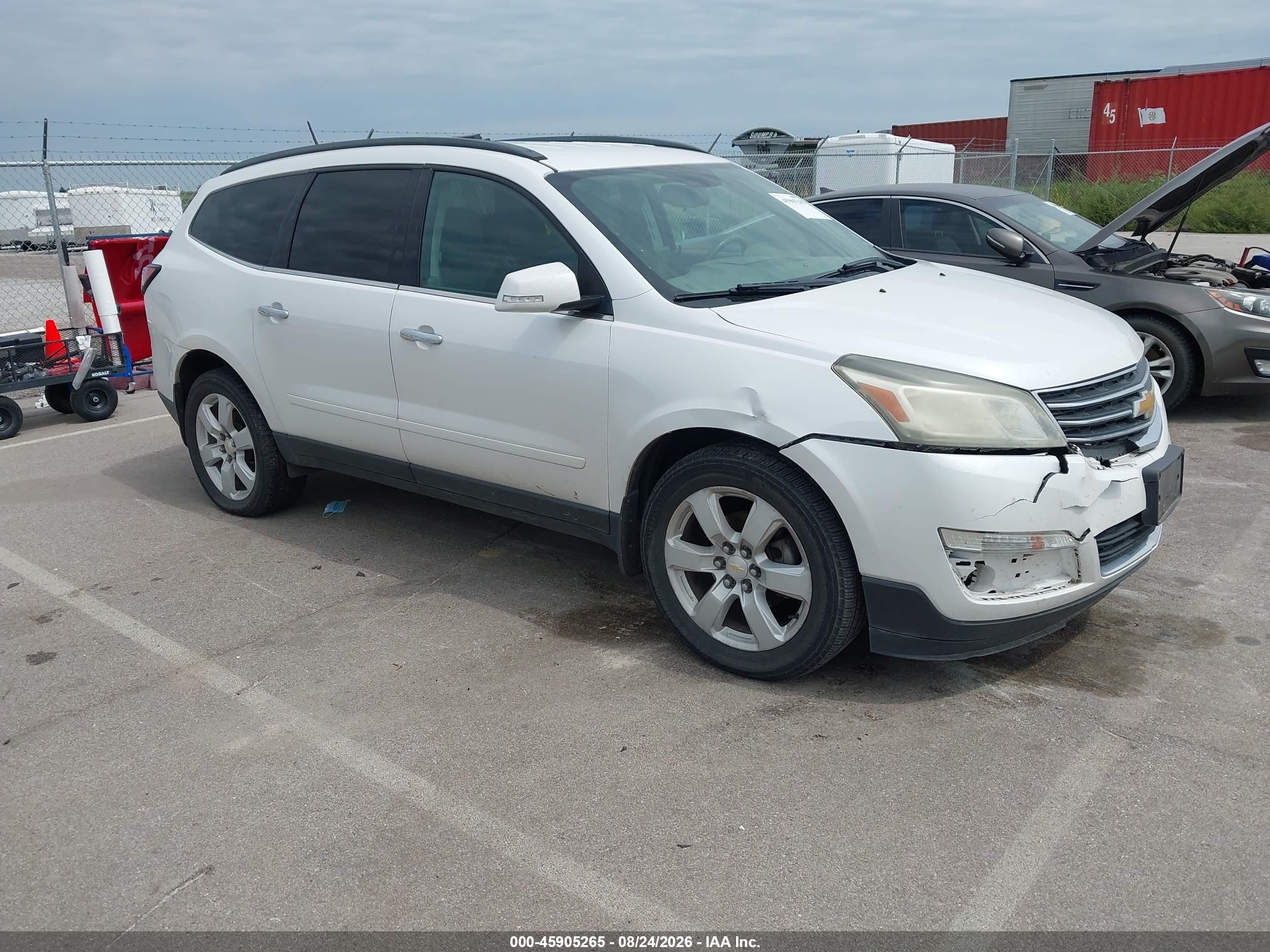 2016 Chevrolet Traverse Lt White vin: 1GNKVGKDXGJ163267