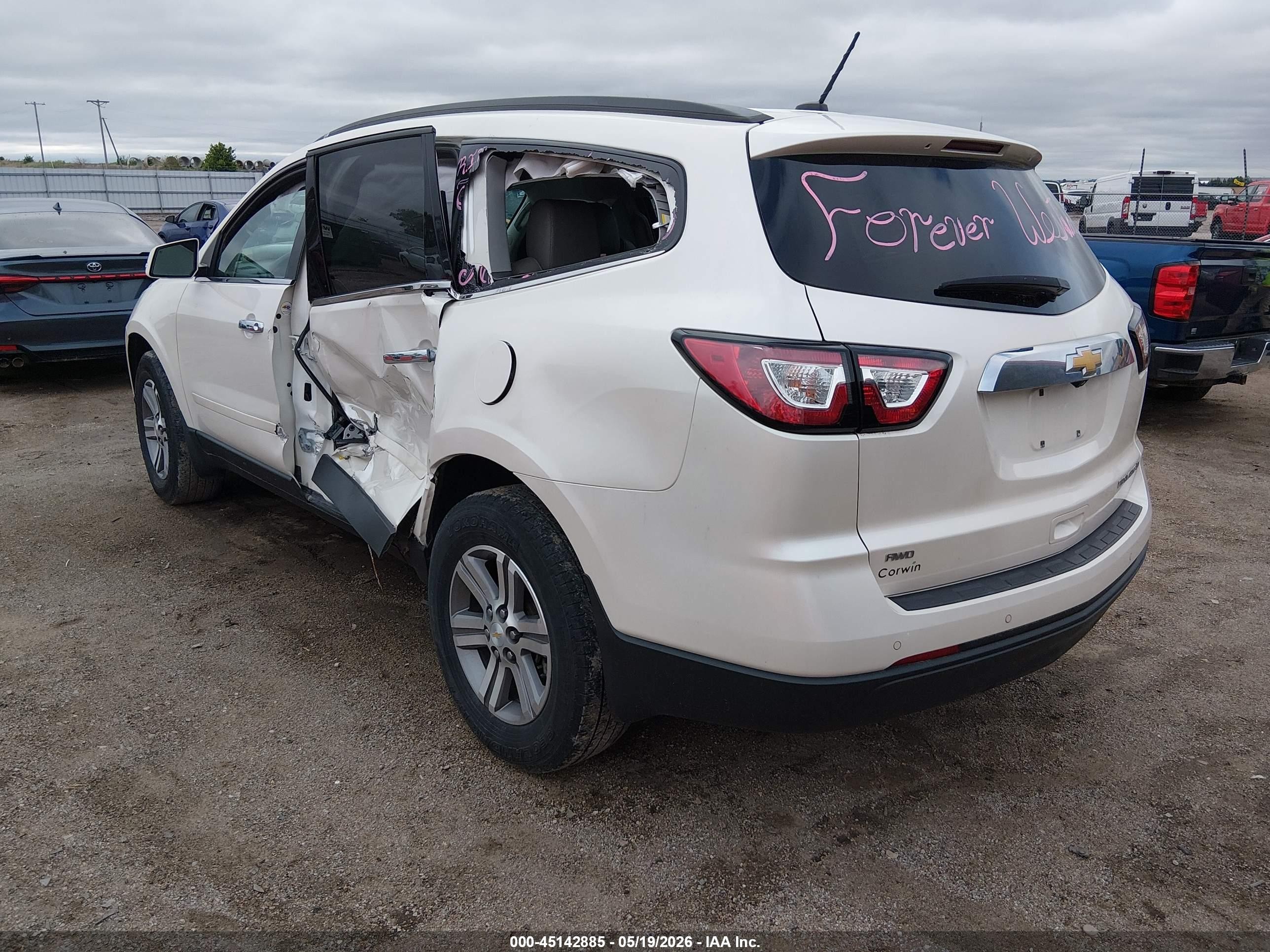 2015 Chevrolet Traverse 2lt Белый vin: 1GNKVHKD0FJ298360
