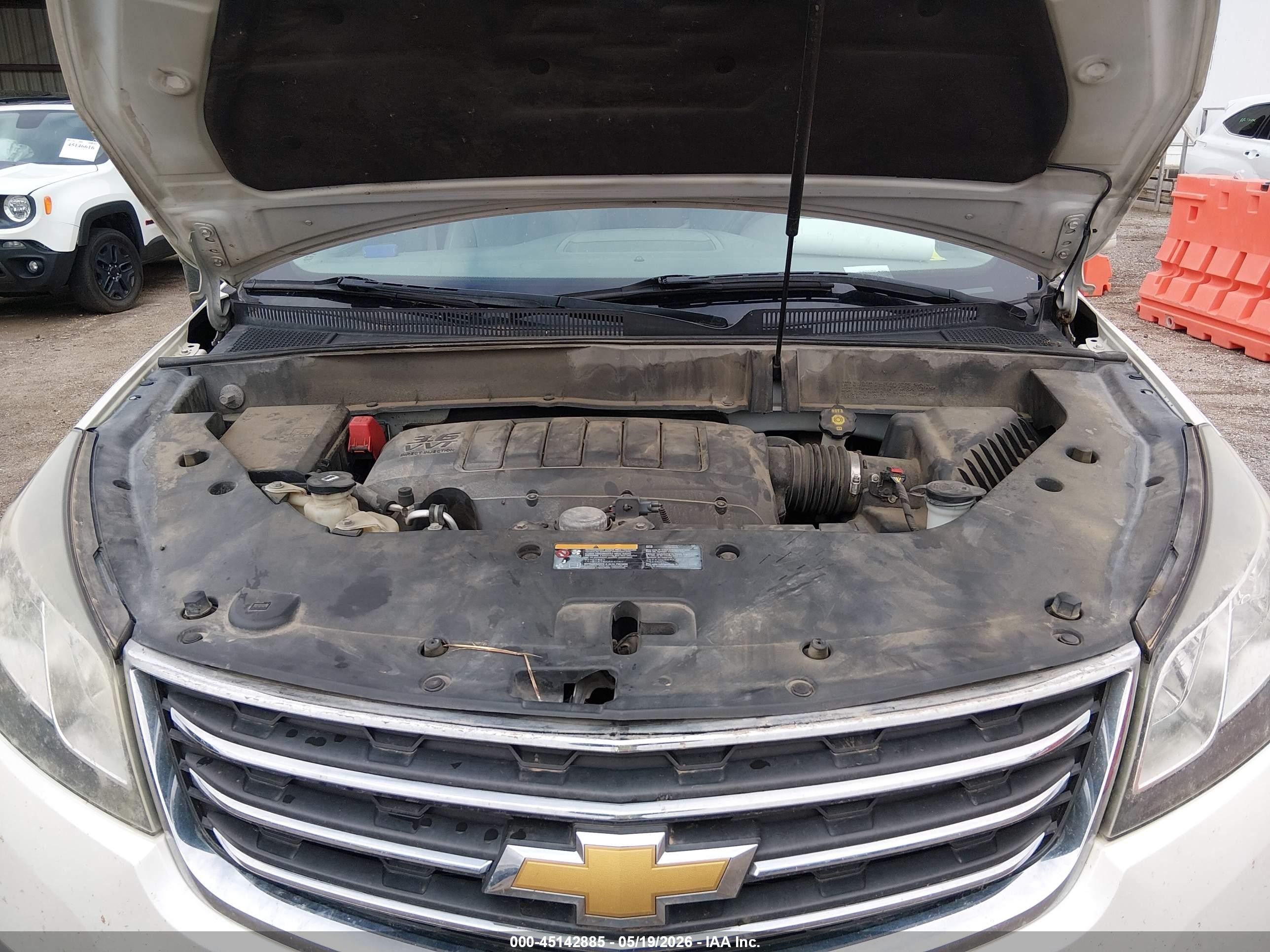 2015 Chevrolet Traverse 2lt Белый vin: 1GNKVHKD0FJ298360