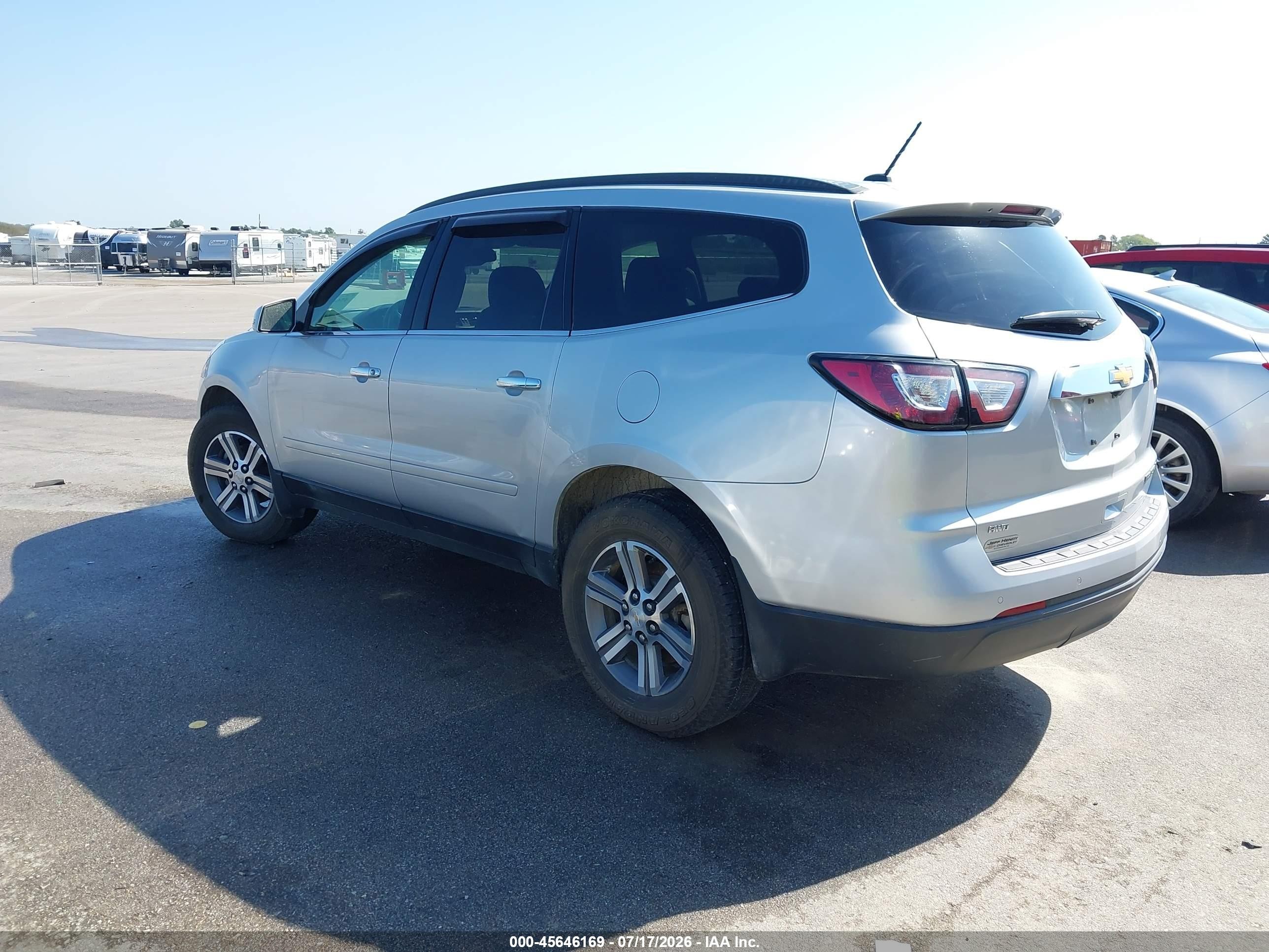 2015 Chevrolet Traverse Lt Silver vin: 1GNKVHKD2FJ390232