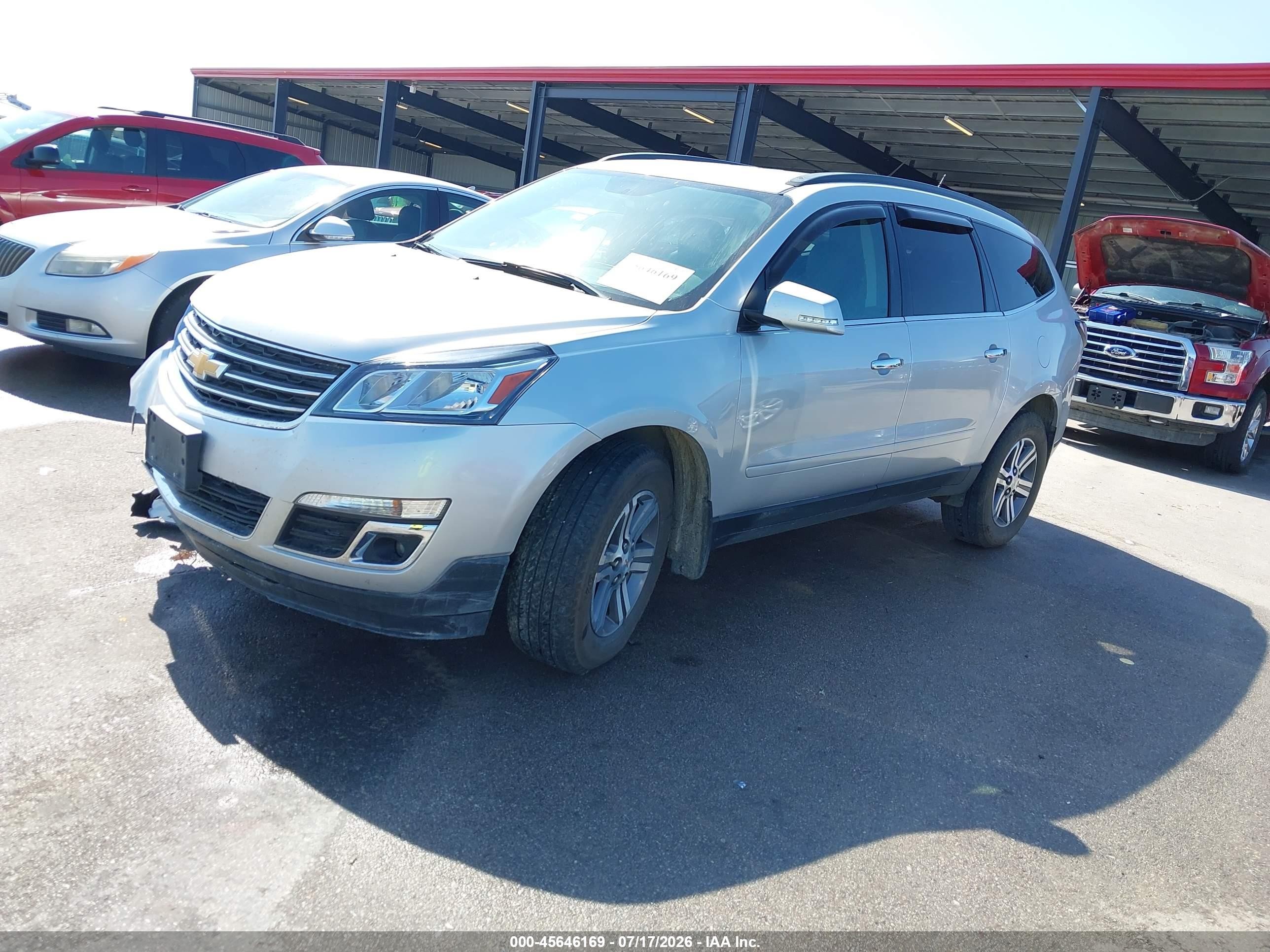 2015 Chevrolet Traverse Lt Silver vin: 1GNKVHKD2FJ390232