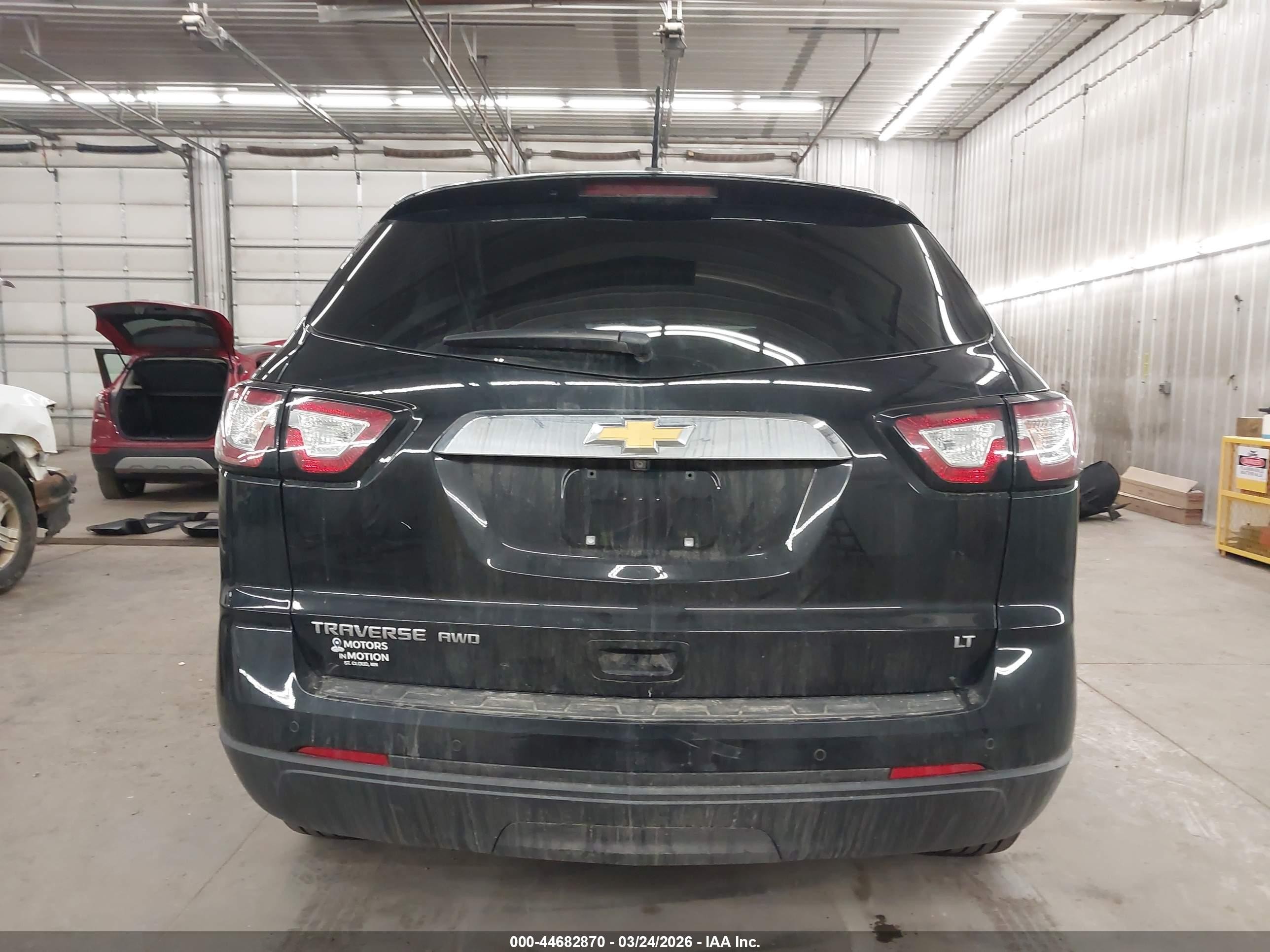 2017 Chevrolet Traverse 2lt Black vin: 1GNKVHKD2HJ136331