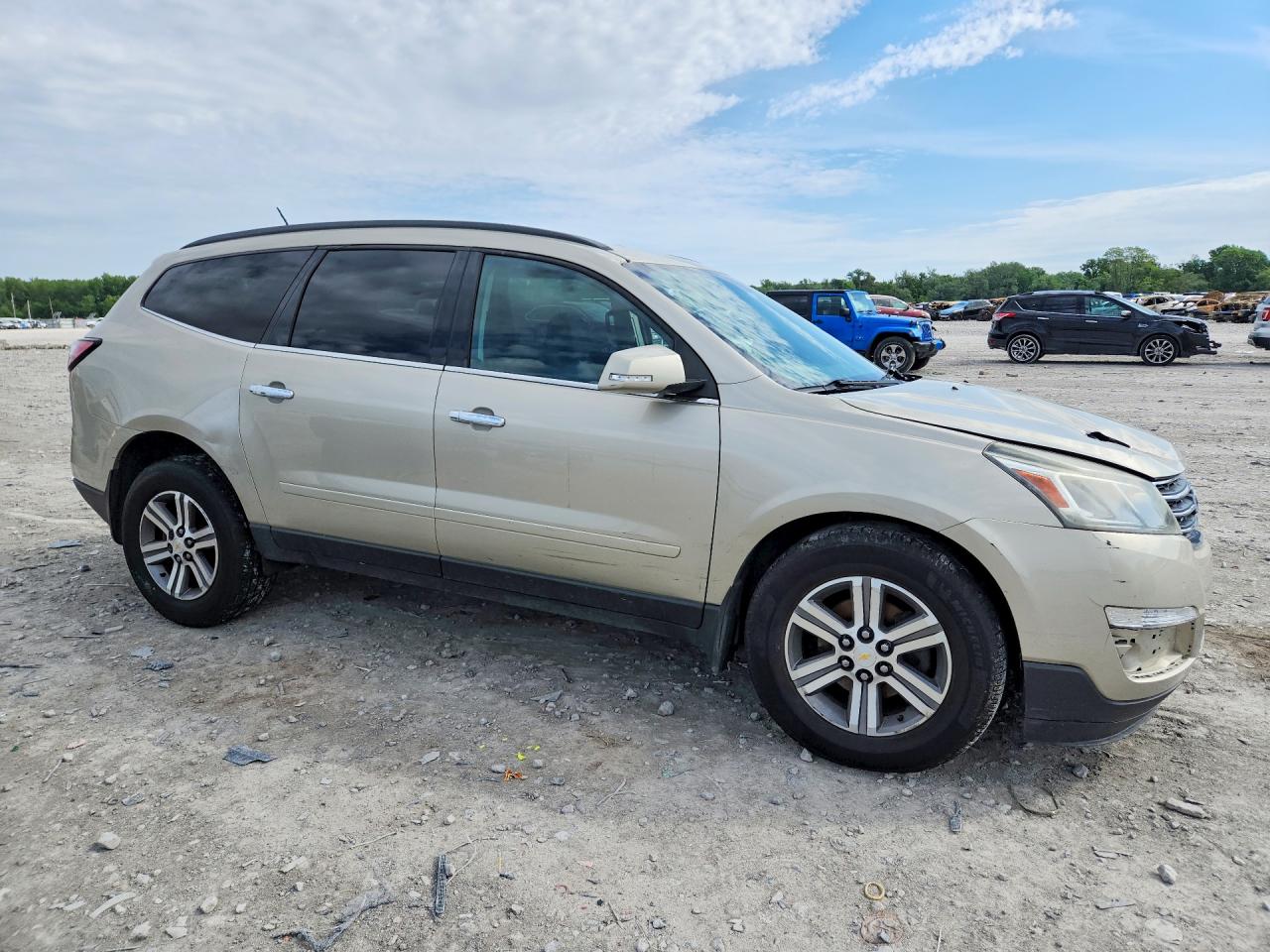 2015 Chevrolet Traverse Lt Cream vin: 1GNKVHKD3FJ102797