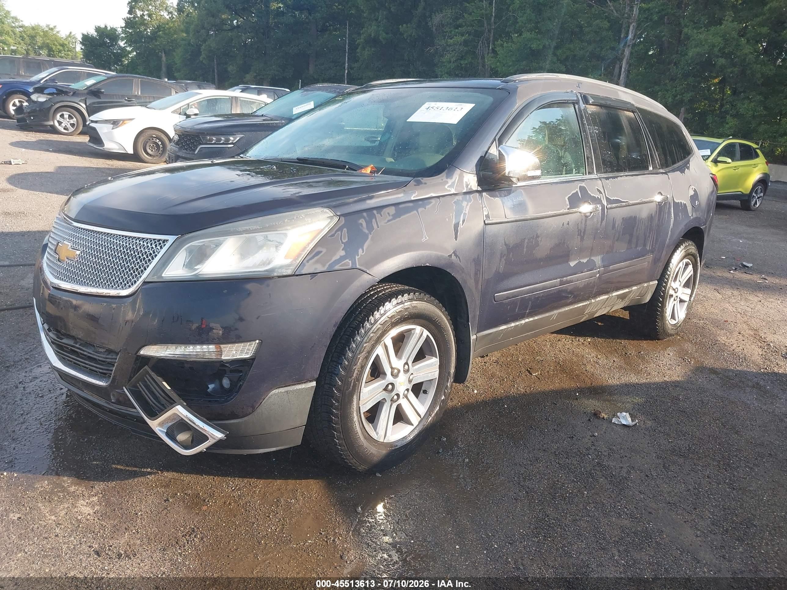 2015 Chevrolet Traverse Lt Blue vin: 1GNKVHKD4FJ160384