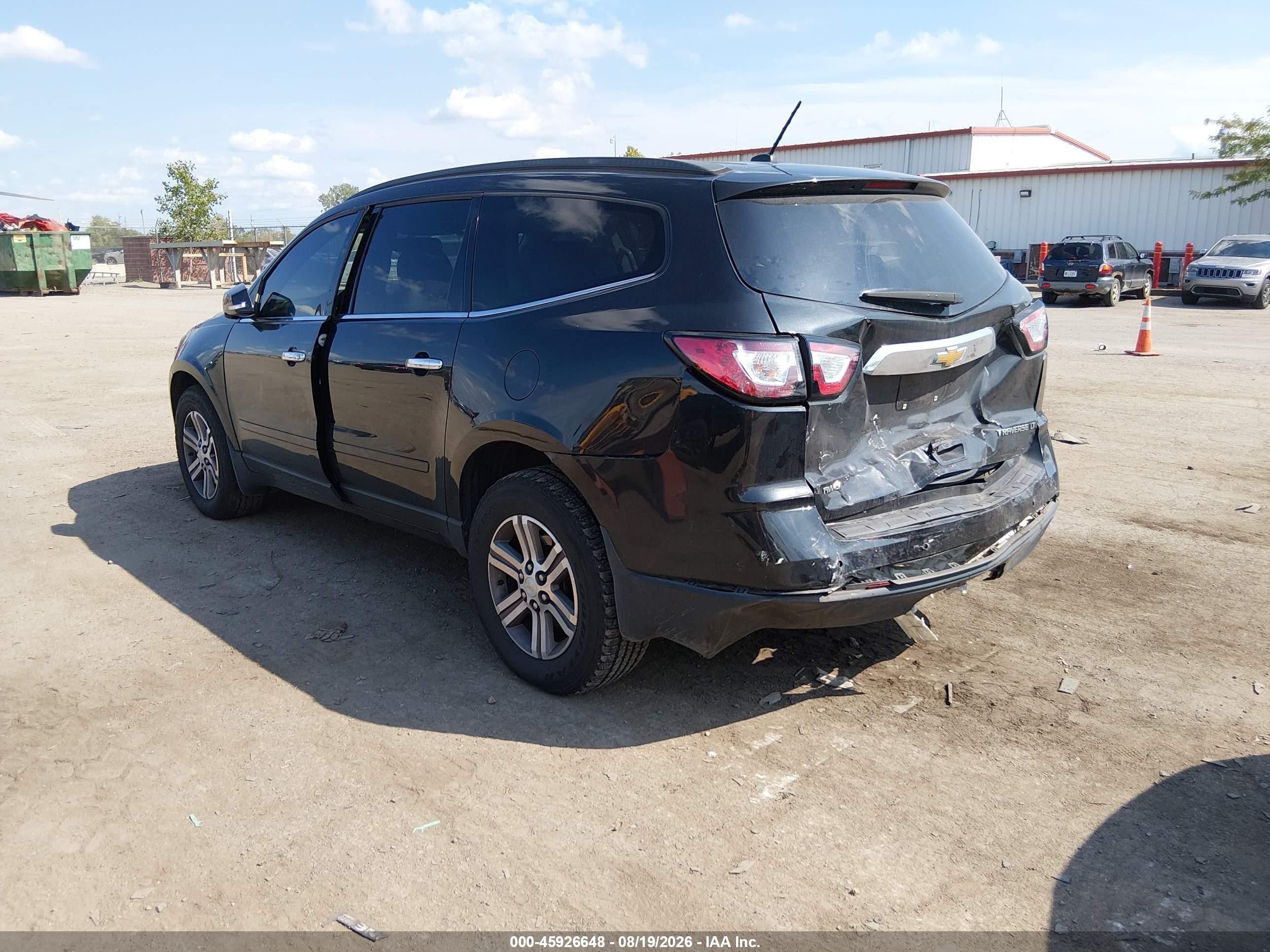 2015 Chevrolet Traverse Lt Black vin: 1GNKVHKD4FJ279178
