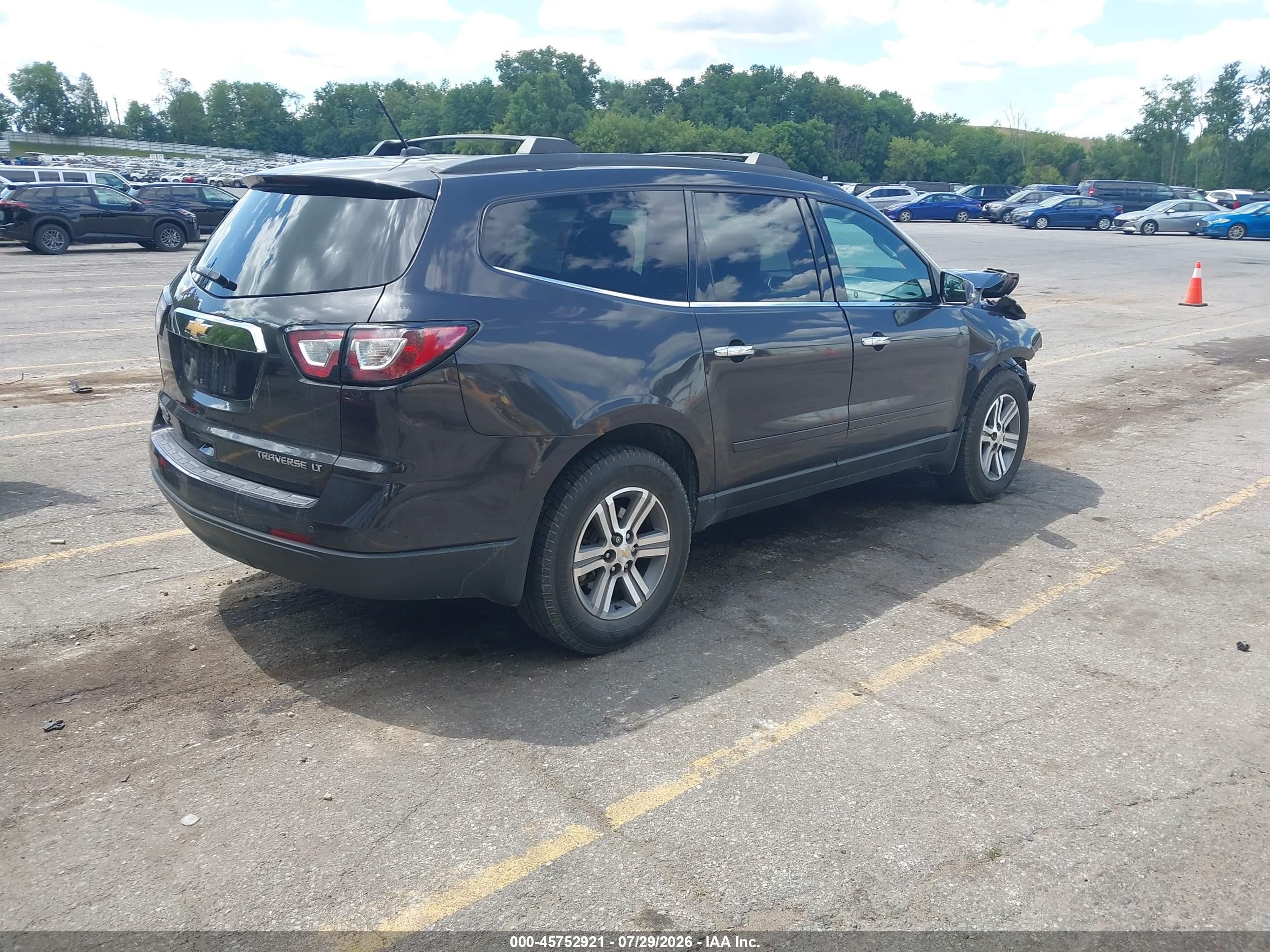 2015 Chevrolet Traverse Lt Black vin: 1GNKVHKD4FJ362691