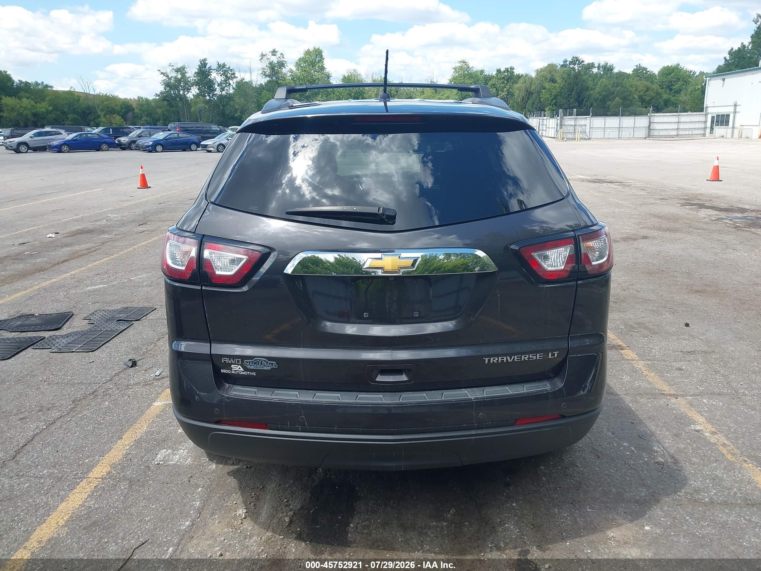 2015 Chevrolet Traverse Lt Black vin: 1GNKVHKD4FJ362691