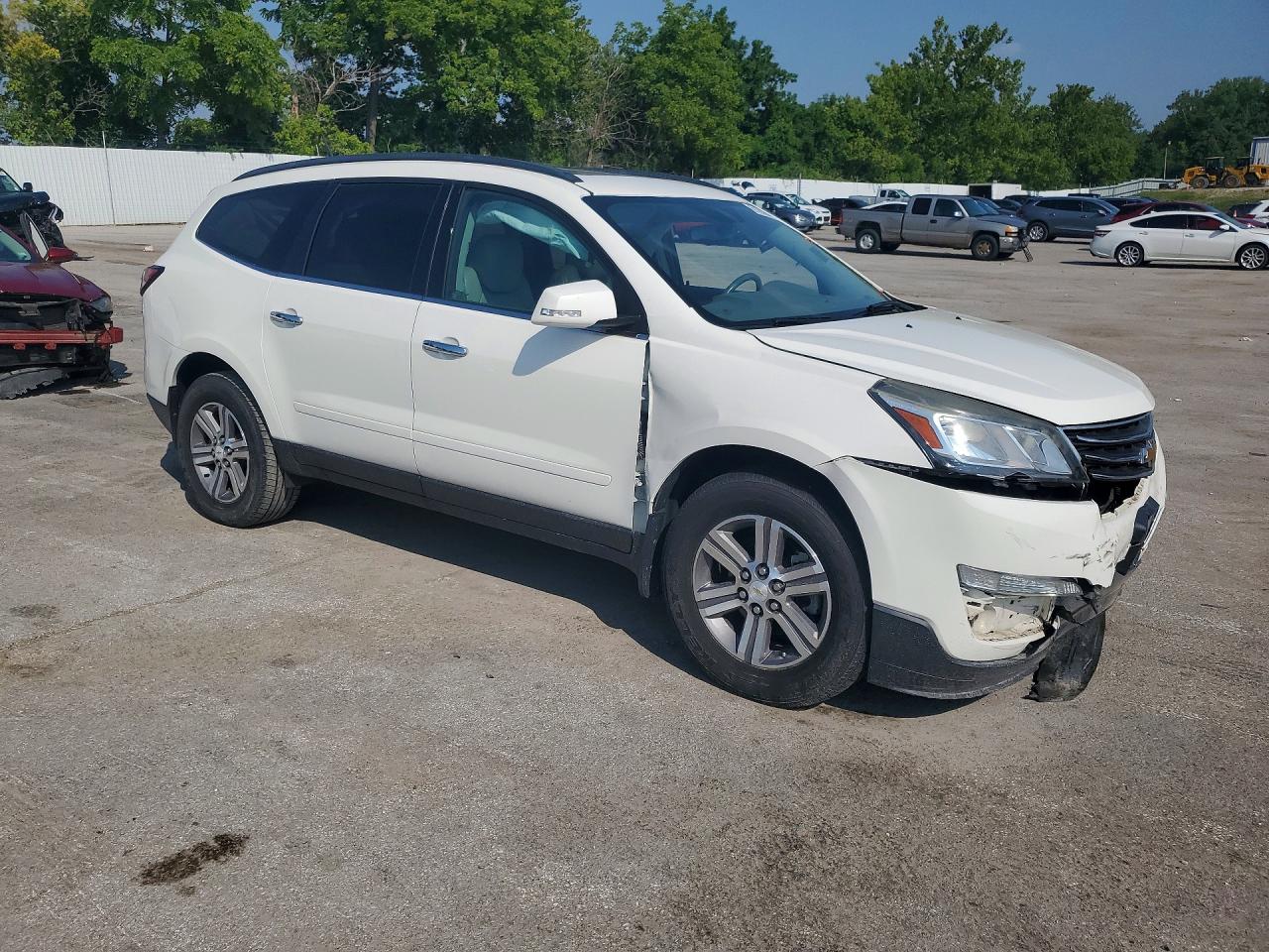 2015 Chevrolet Traverse 2lt White vin: 1GNKVHKD5FJ273406