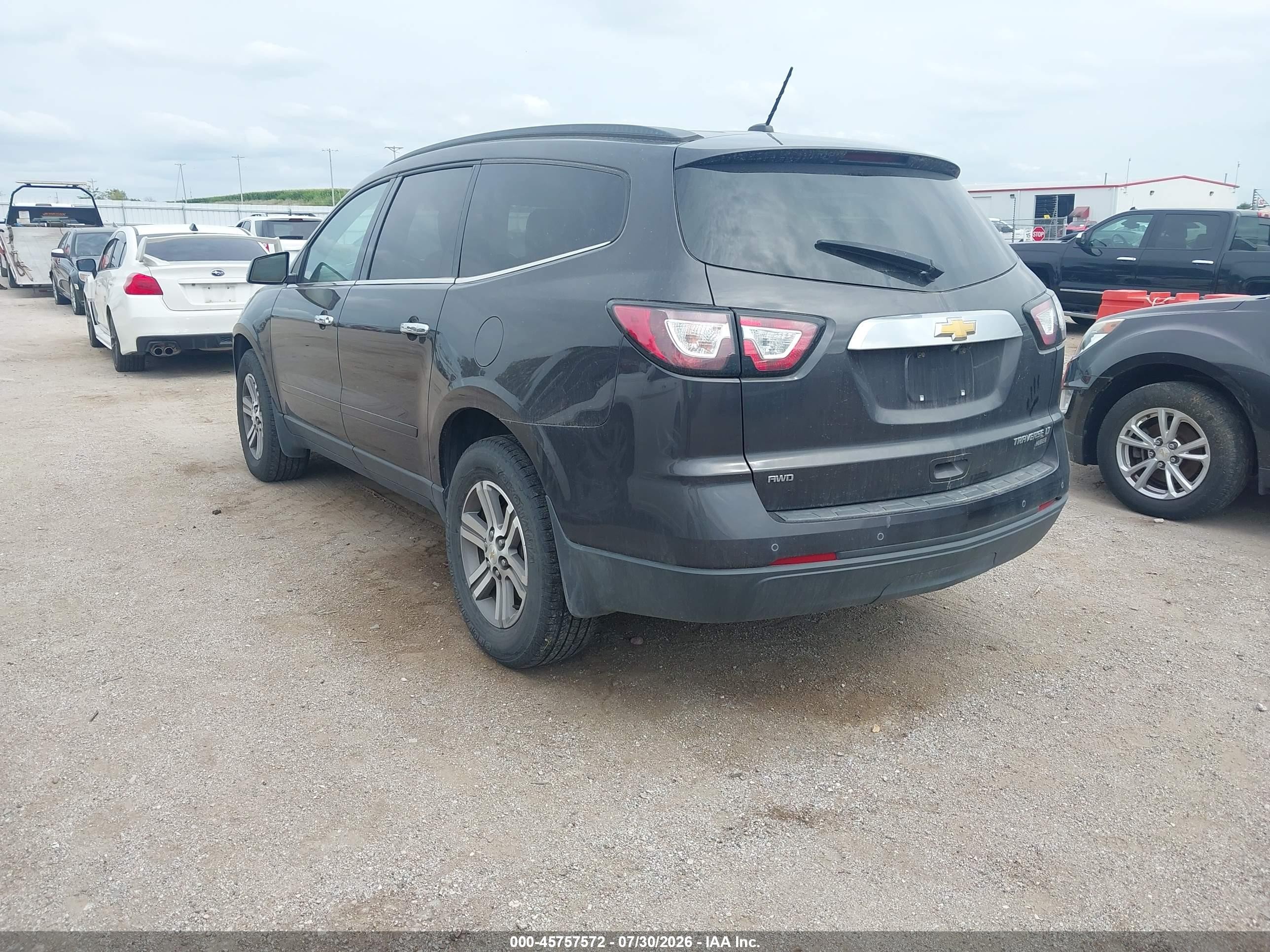 2015 Chevrolet Traverse Lt Black vin: 1GNKVHKD6FJ366404
