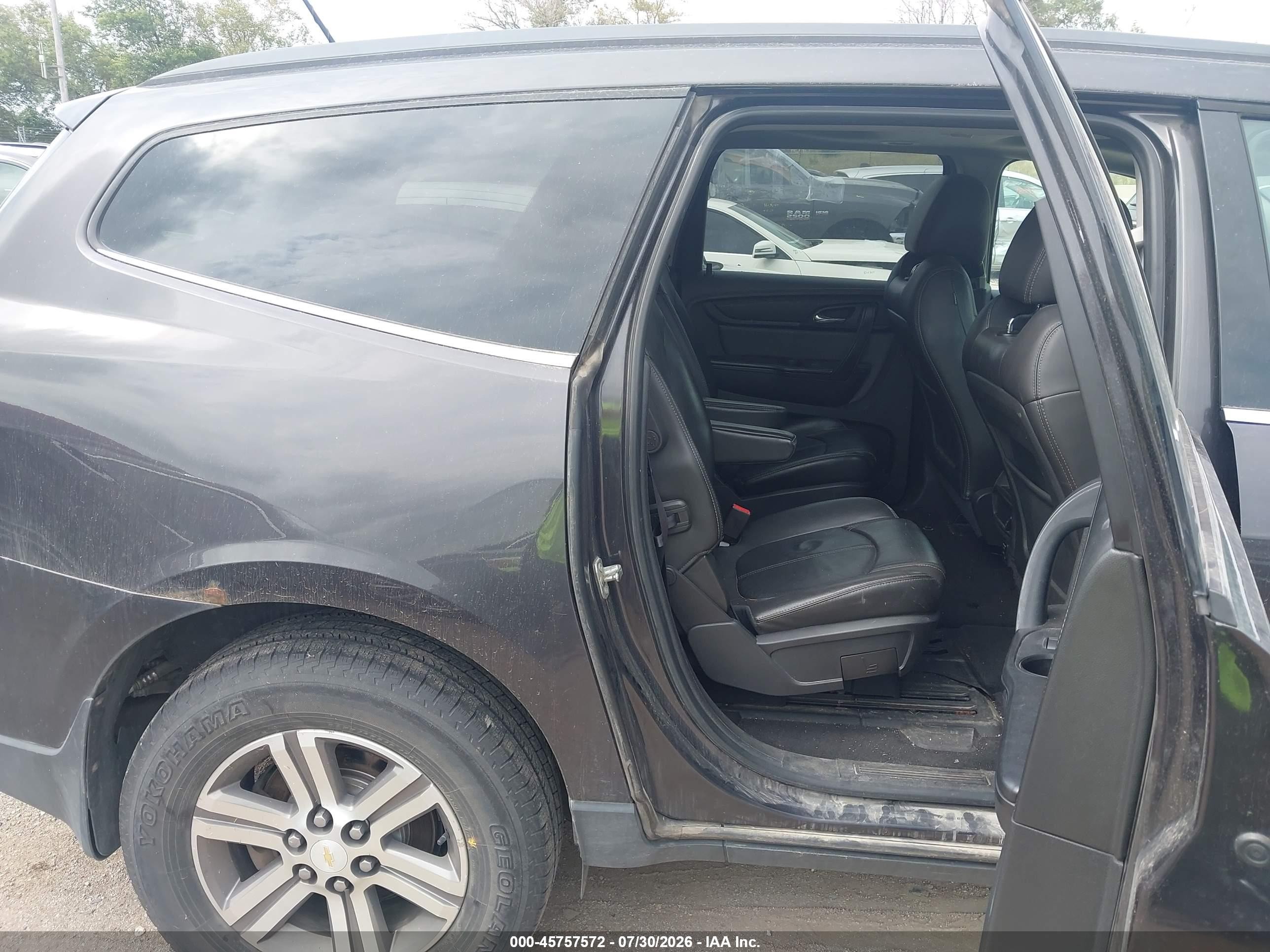 2015 Chevrolet Traverse Lt Black vin: 1GNKVHKD6FJ366404