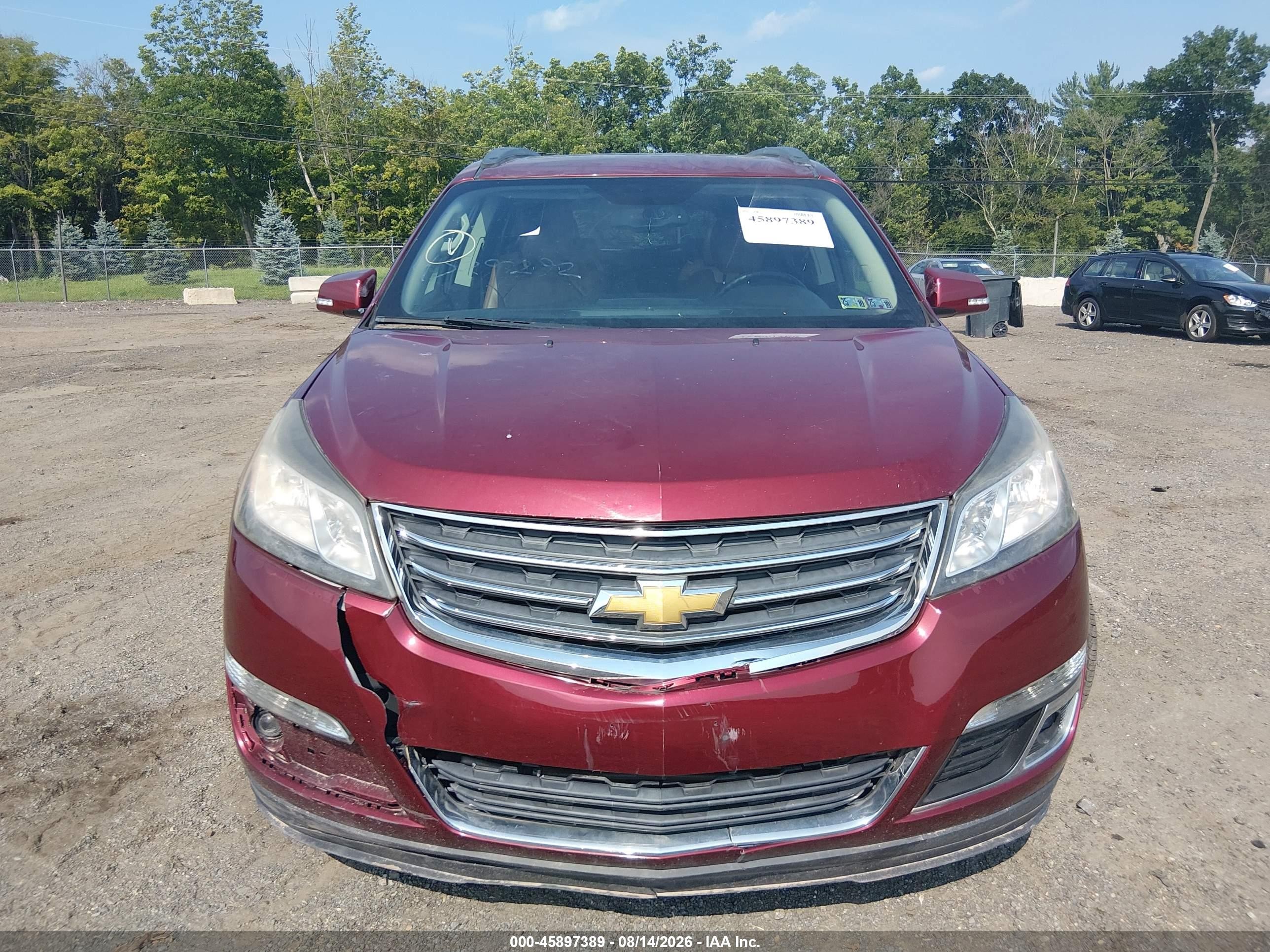 2015 Chevrolet Traverse 2lt Red vin: 1GNKVHKD7FJ215247