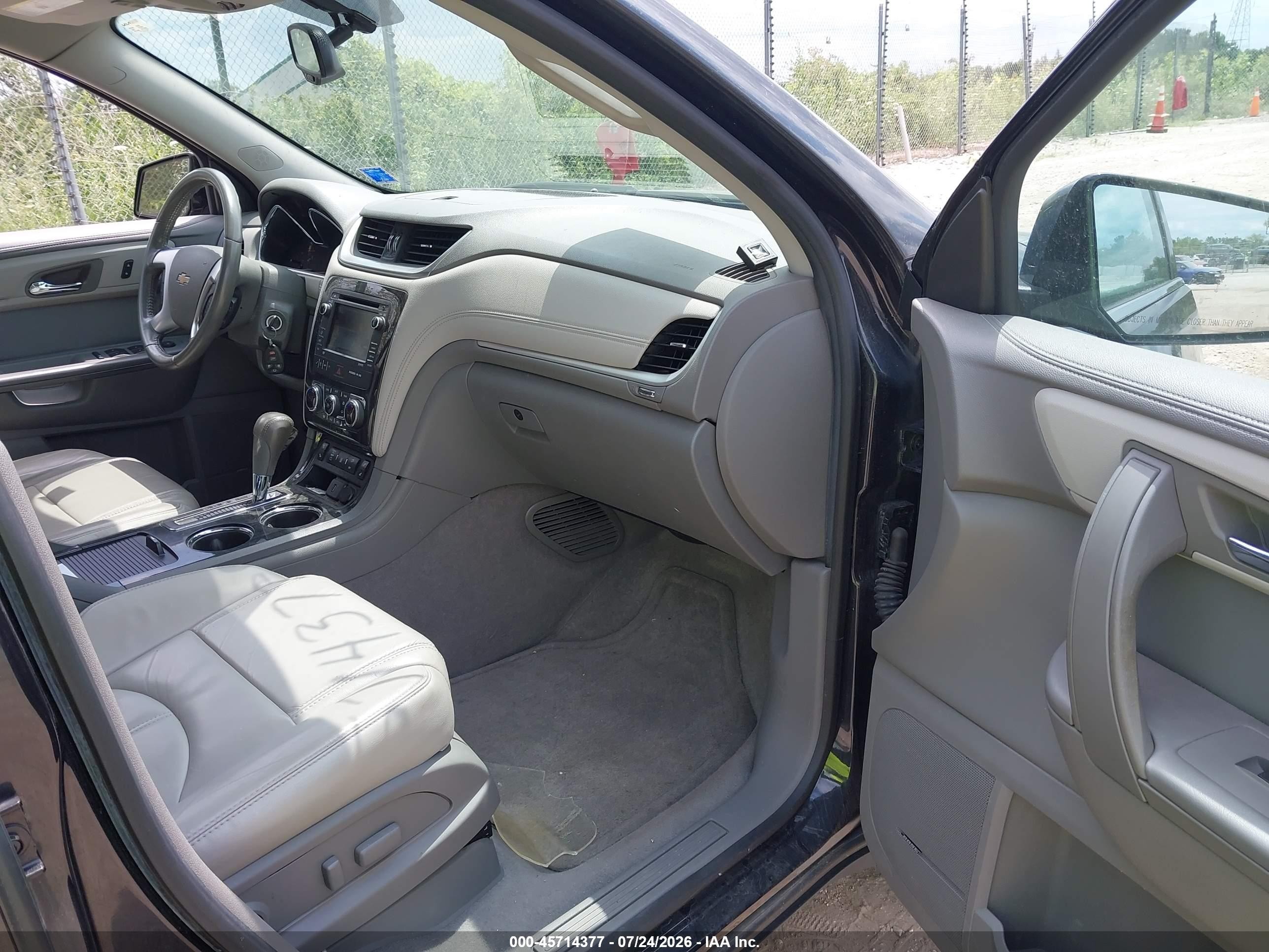 2015 Chevrolet Traverse Lt Black vin: 1GNKVHKD7FJ226216
