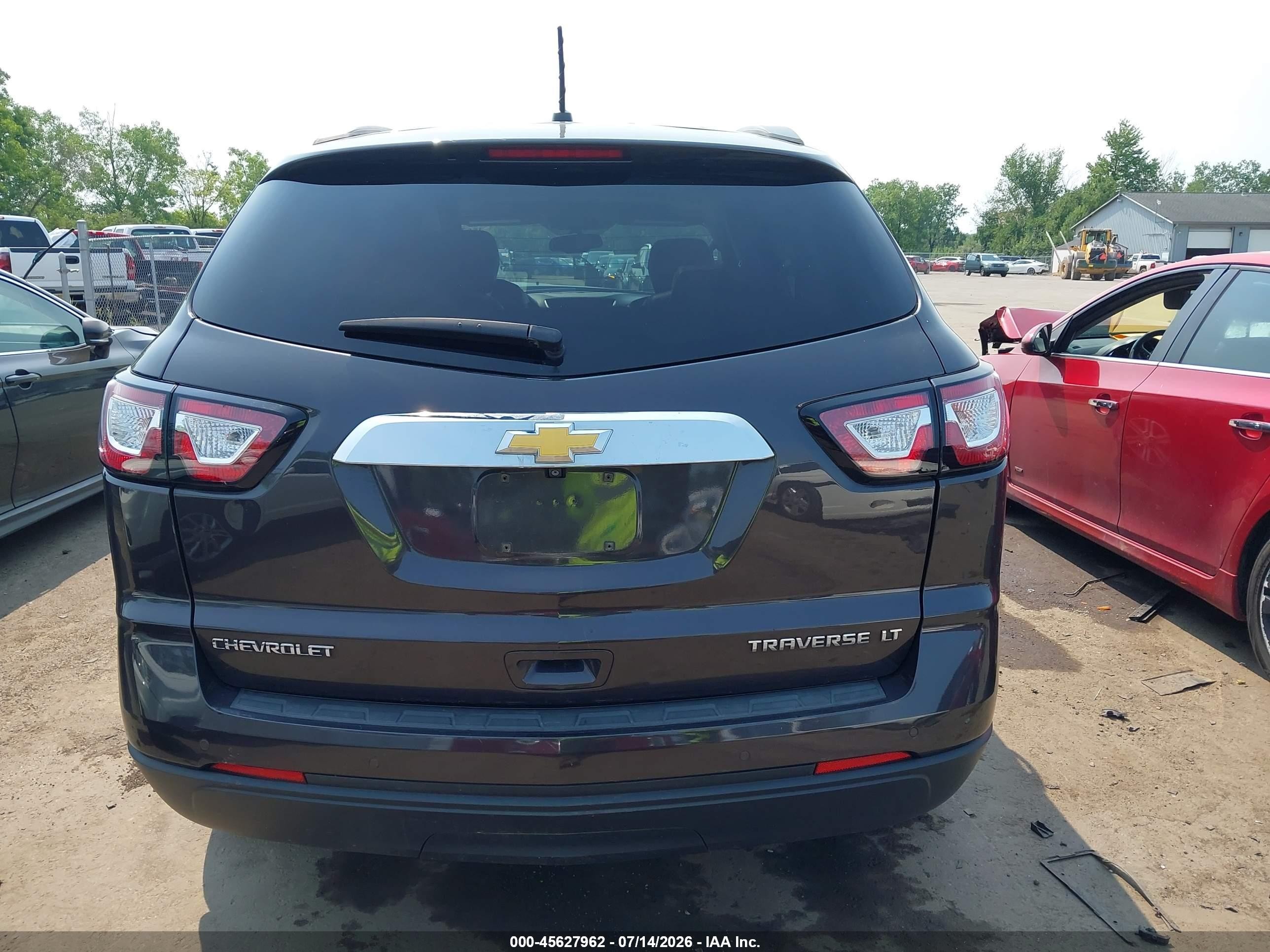 2015 Chevrolet Traverse Lt Black vin: 1GNKVHKD9FJ268063