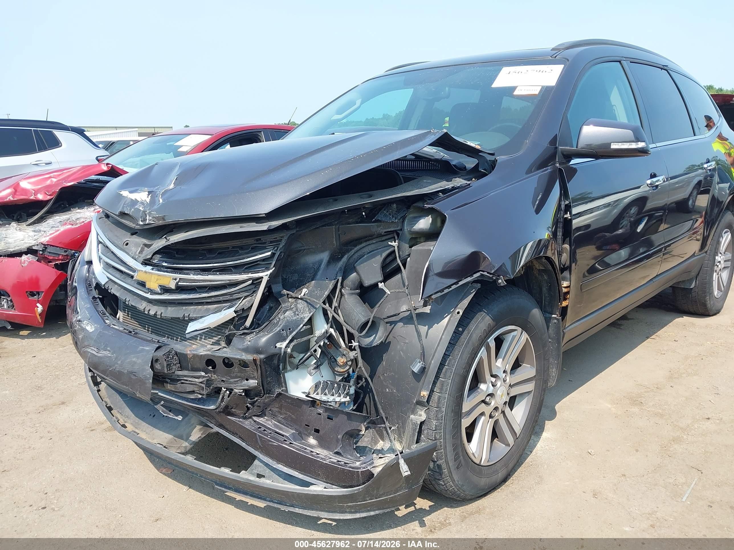 2015 Chevrolet Traverse Lt Black vin: 1GNKVHKD9FJ268063