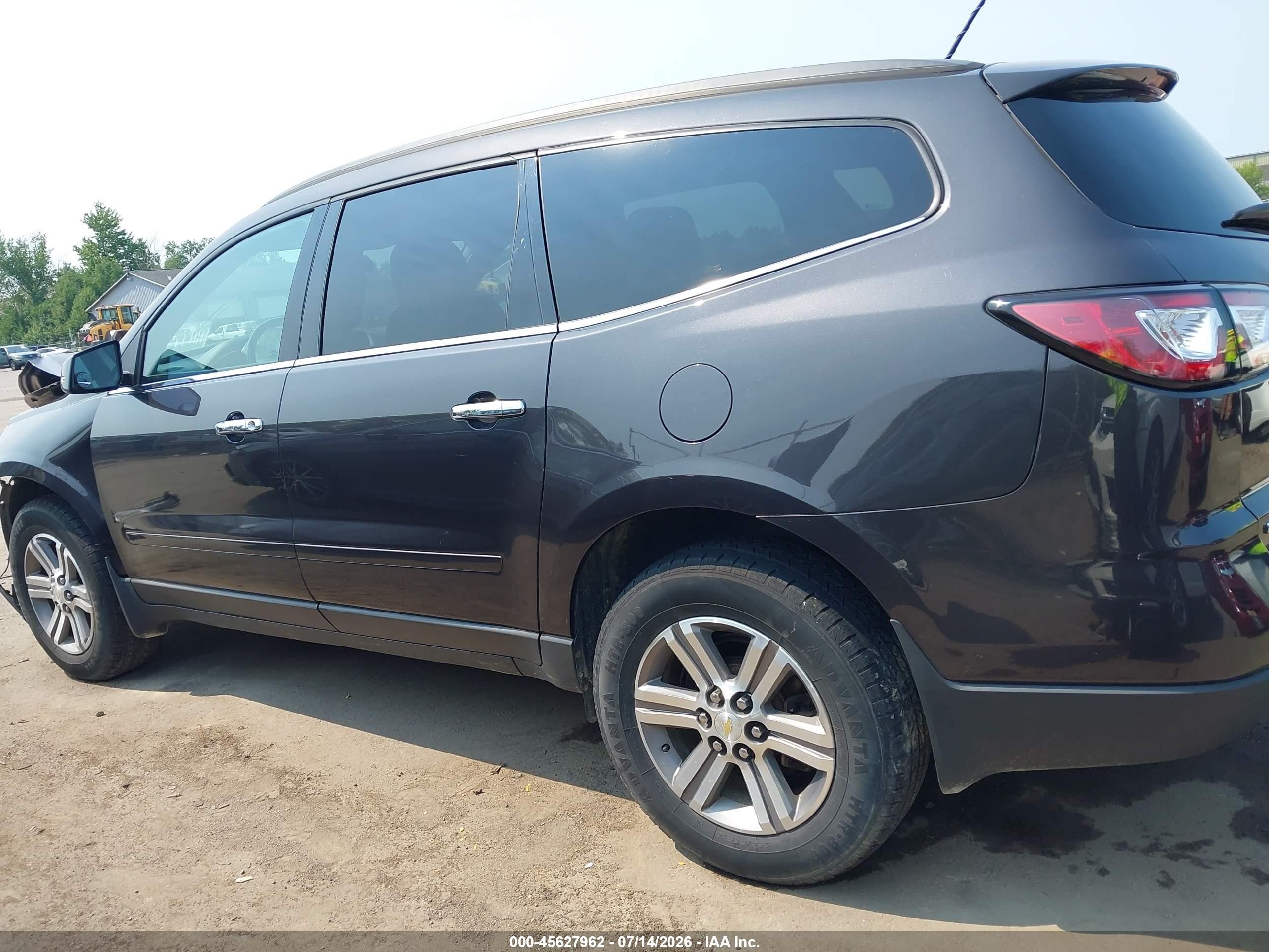 2015 Chevrolet Traverse Lt Black vin: 1GNKVHKD9FJ268063