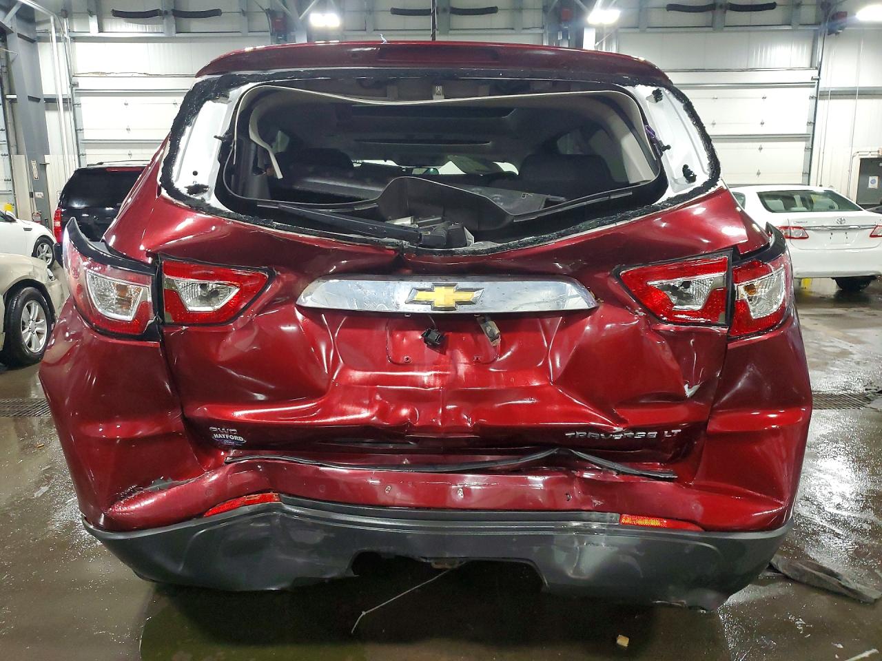 2015 Chevrolet Traverse Lt Бордовый vin: 1GNKVHKDXFJ103641