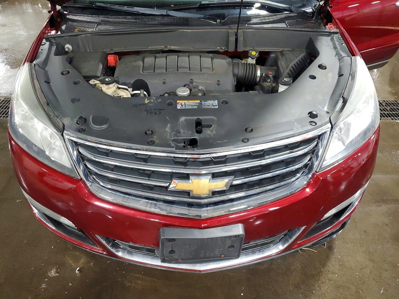 2015 Chevrolet Traverse Lt Бордовый vin: 1GNKVHKDXFJ103641