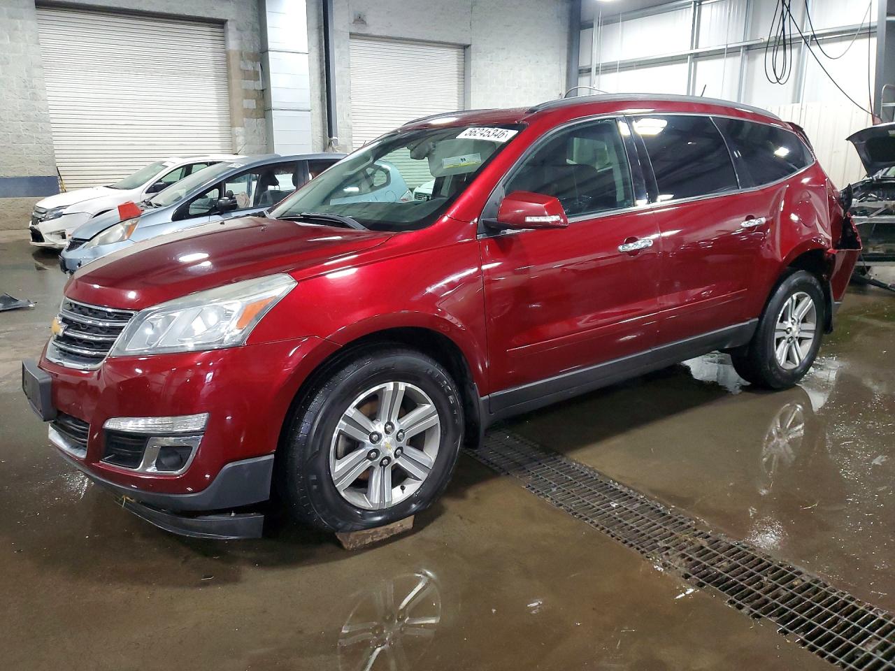 2015 Chevrolet Traverse Lt Бордовый vin: 1GNKVHKDXFJ103641