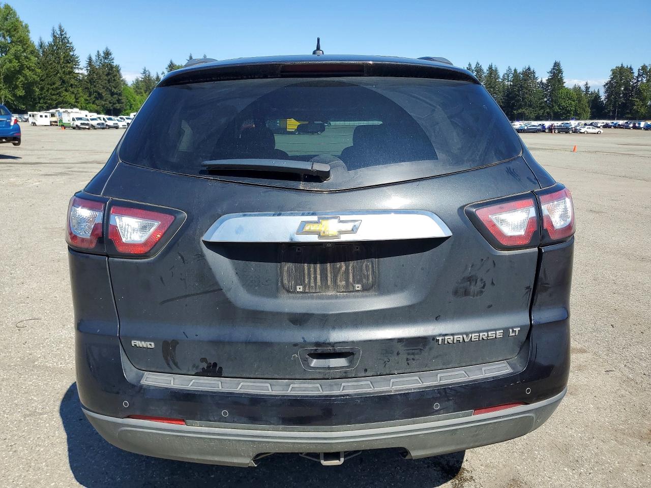 2015 Chevrolet Traverse Lt Black vin: 1GNKVHKDXFJ258366