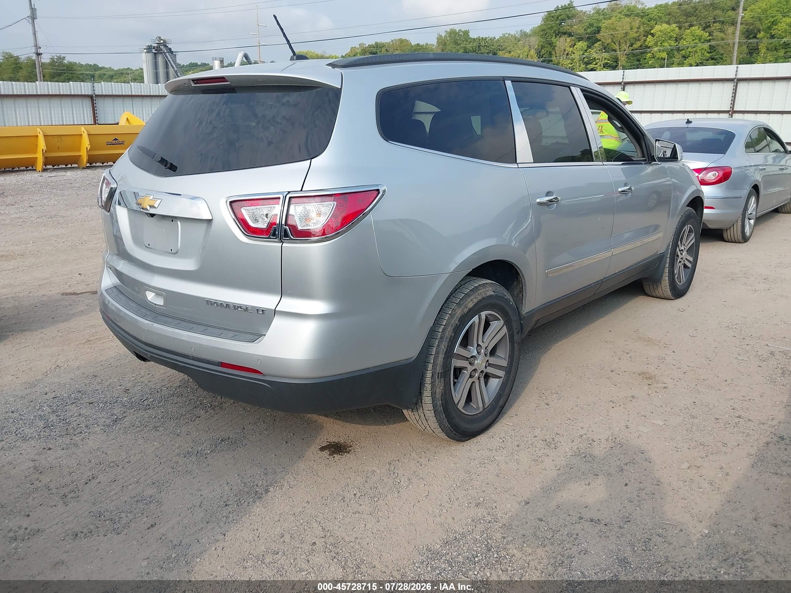2015 Chevrolet Traverse Lt Gray vin: 1GNKVHKDXFJ384498