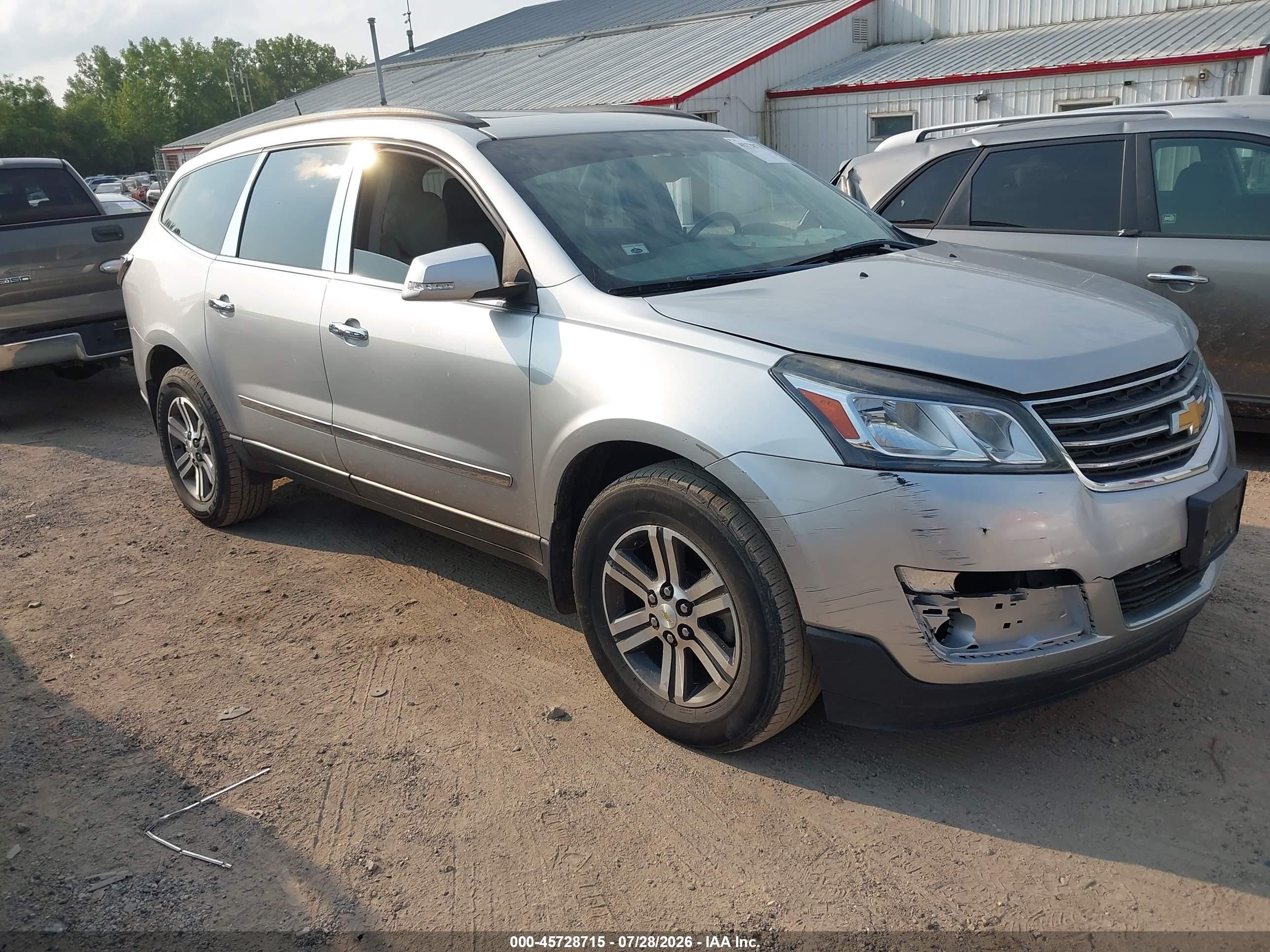 2015 Chevrolet Traverse Lt Gray vin: 1GNKVHKDXFJ384498