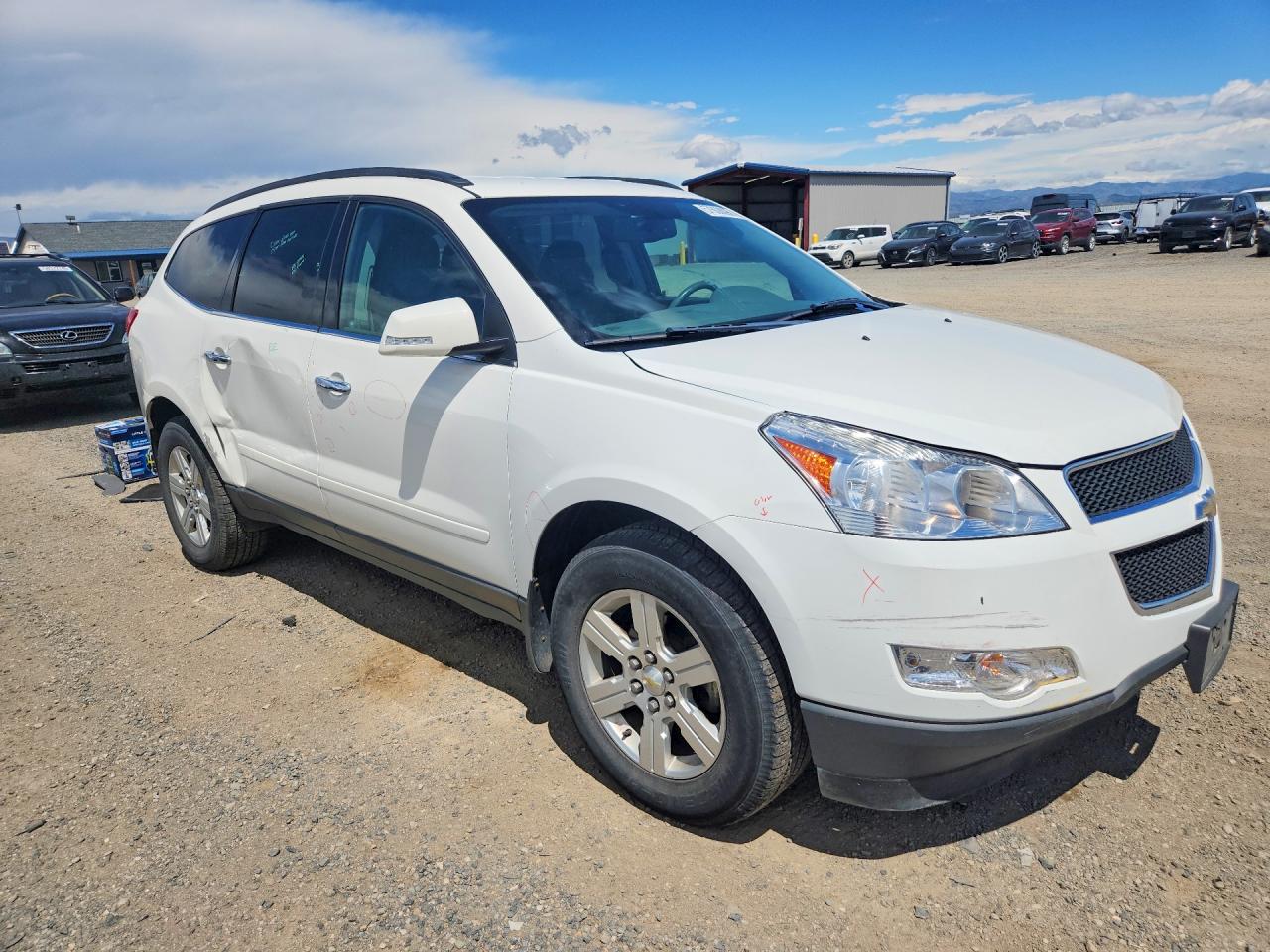 2012 Chevrolet Traverse Lt Белый vin: 1GNKVJED1CJ120486