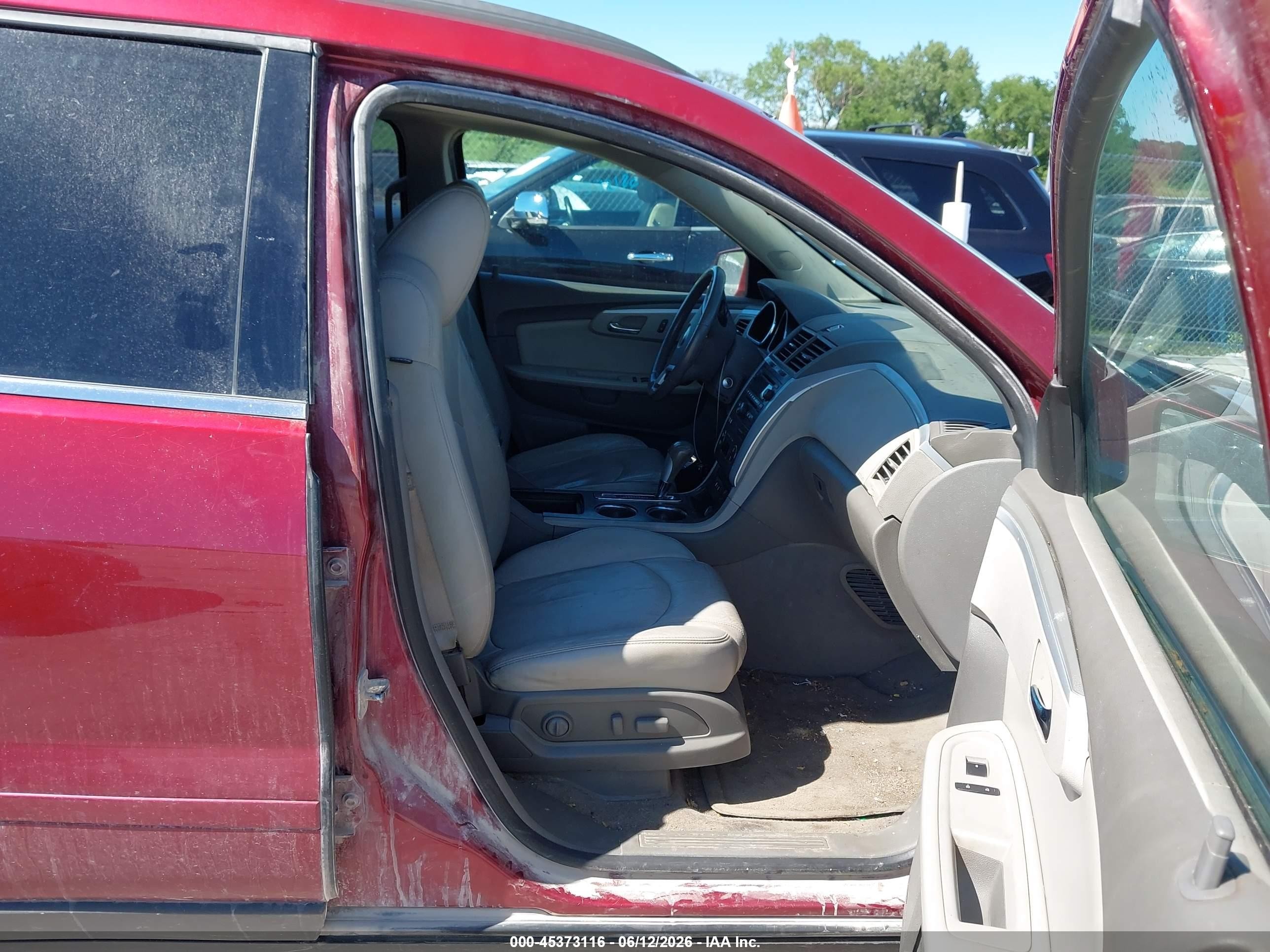 2011 Chevrolet Traverse 2lt Red vin: 1GNKVJED2BJ286935