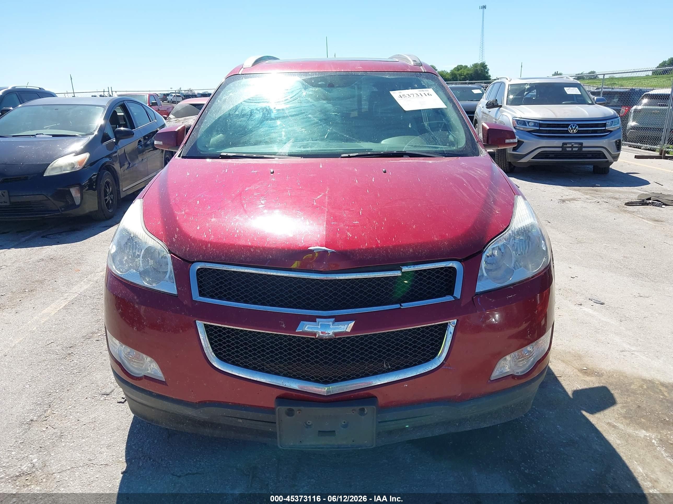 2011 Chevrolet Traverse 2lt Red vin: 1GNKVJED2BJ286935
