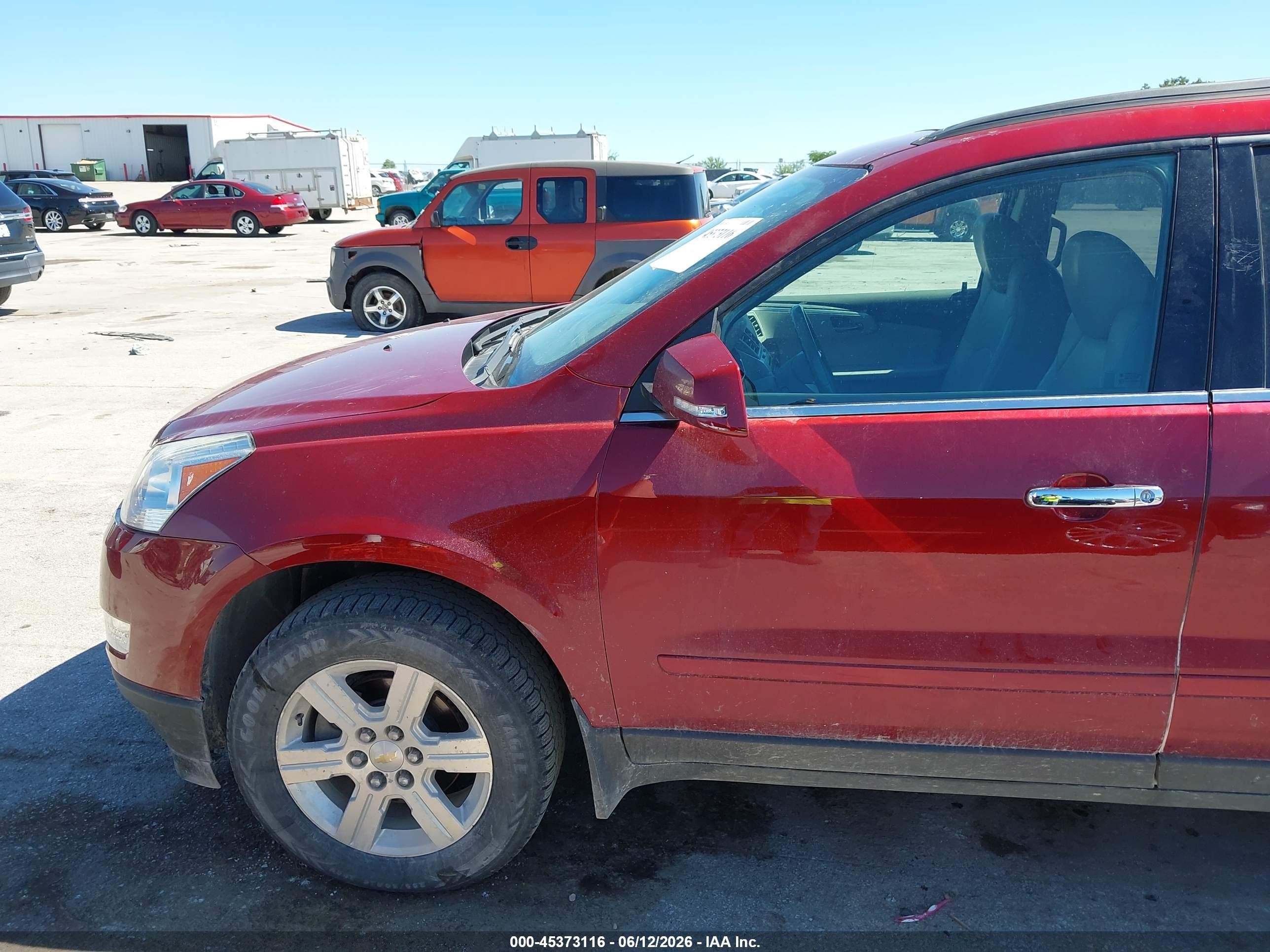 2011 Chevrolet Traverse 2lt Red vin: 1GNKVJED2BJ286935