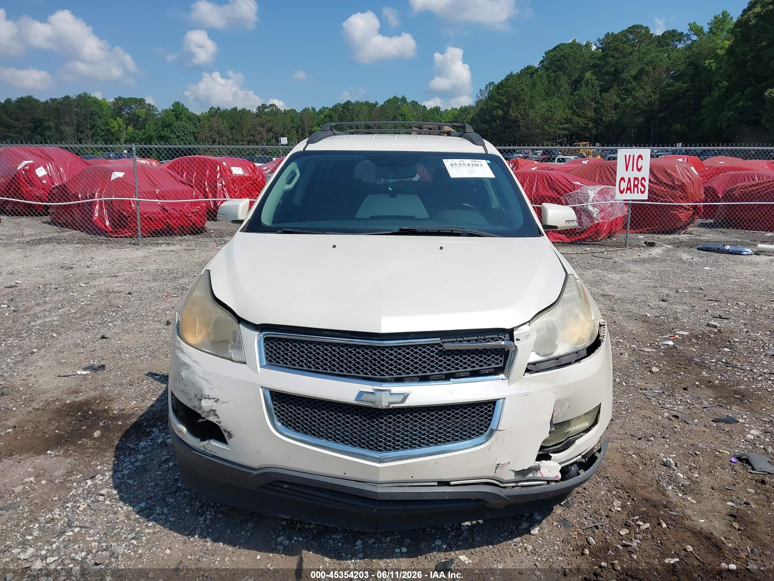 2012 Chevrolet Traverse 2lt White vin: 1GNKVJED2CJ186870