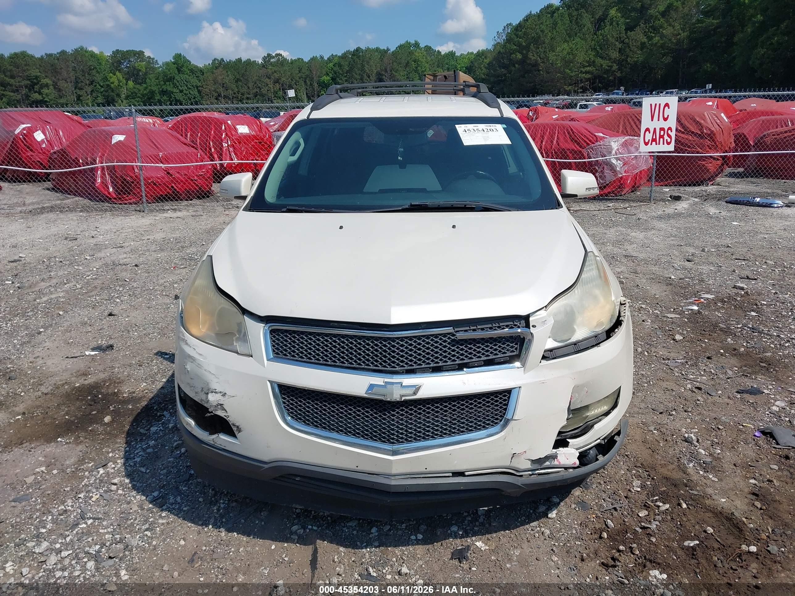 2012 Chevrolet Traverse 2lt White vin: 1GNKVJED2CJ186870