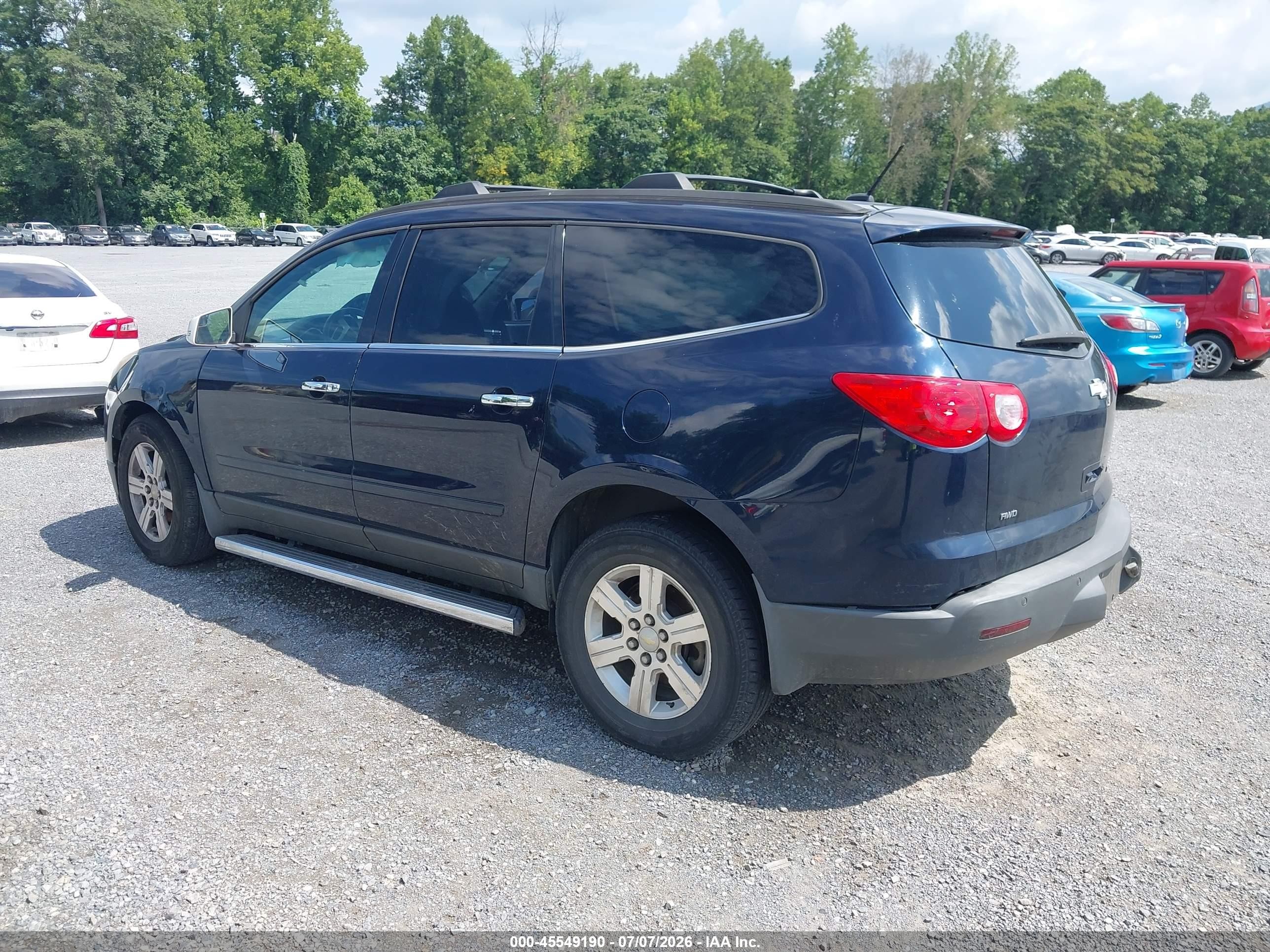2011 Chevrolet Traverse 2lt Black vin: 1GNKVJED3BJ315228