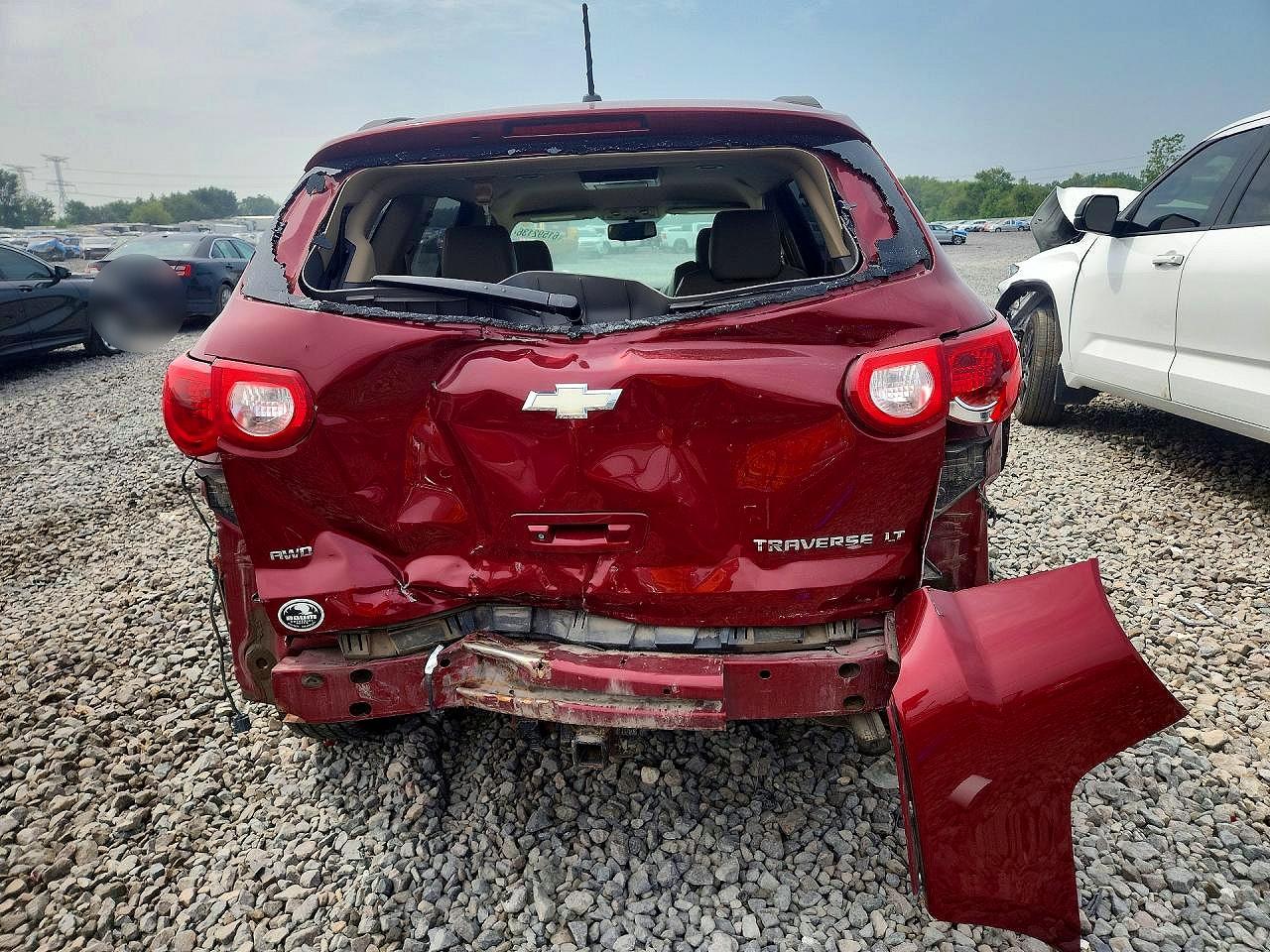 2011 Chevrolet Traverse Lt Red vin: 1GNKVJED4BJ173438
